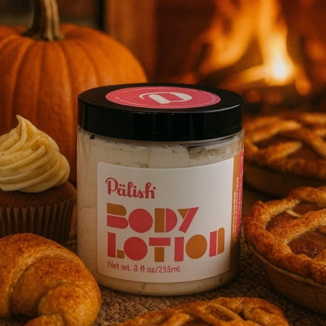 Pumpkin cream body lotion is a fall masterpiece of scents derived to hydrate your skin and make you smell delicous made by palish in columbus ohio .jpg