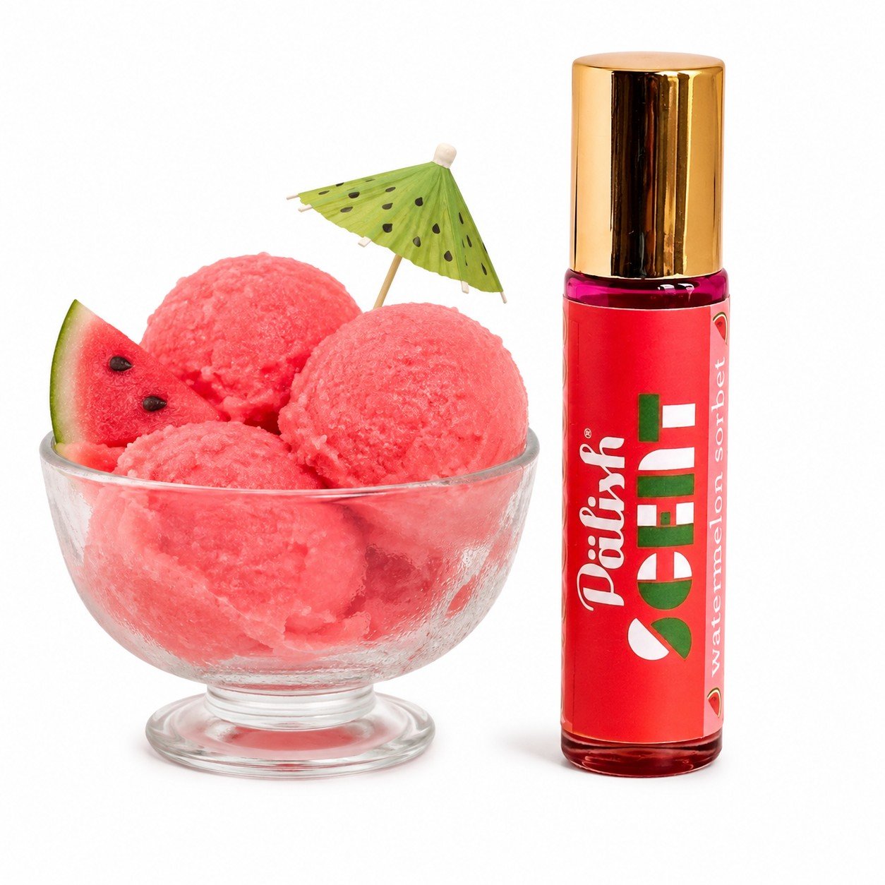 Natural perfume in watermelon sorbet is a sweet and fresh scent for kids made in ohio by palish .jpg