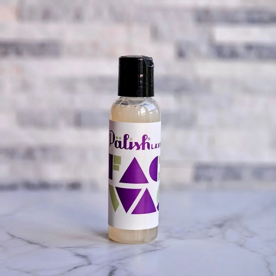 Travel size face wash by palish natural skincare in columbus ohio made for the travel set for easy use and carrying .jpg