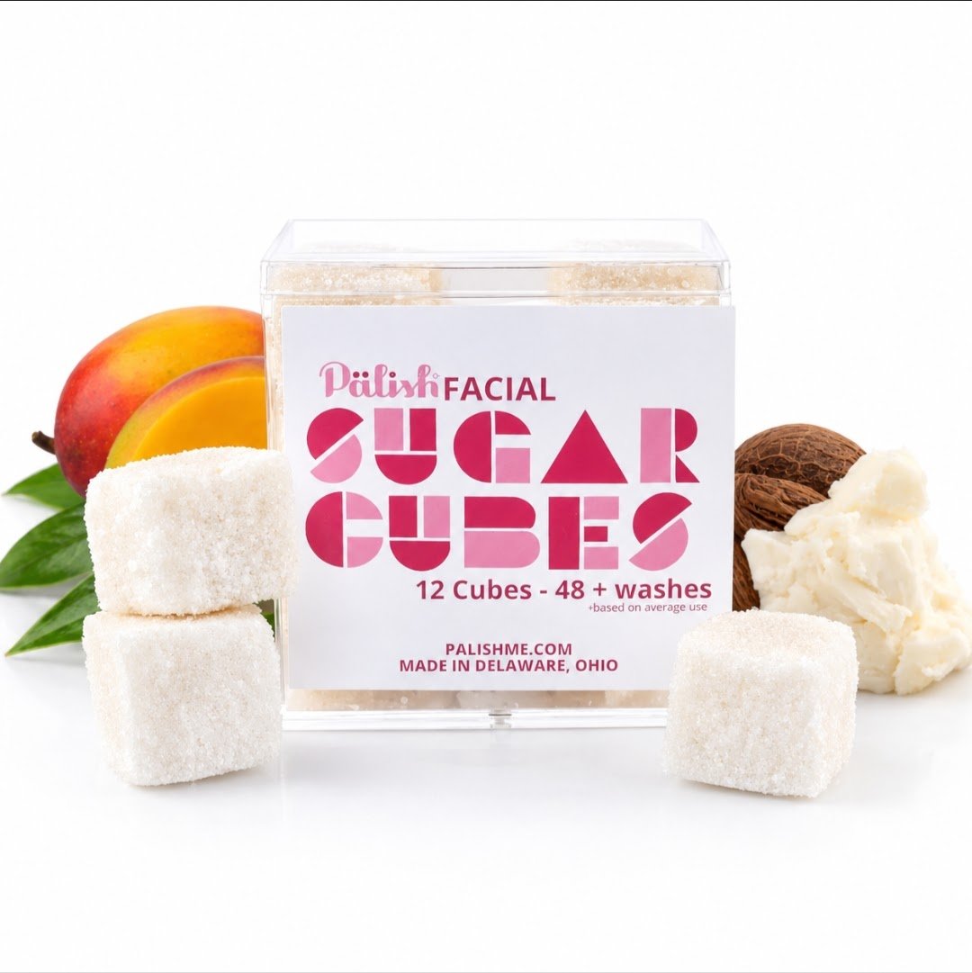 Pälish Sugar Face Scrub Cubes | Natural Exfoliating Facial Cleanser