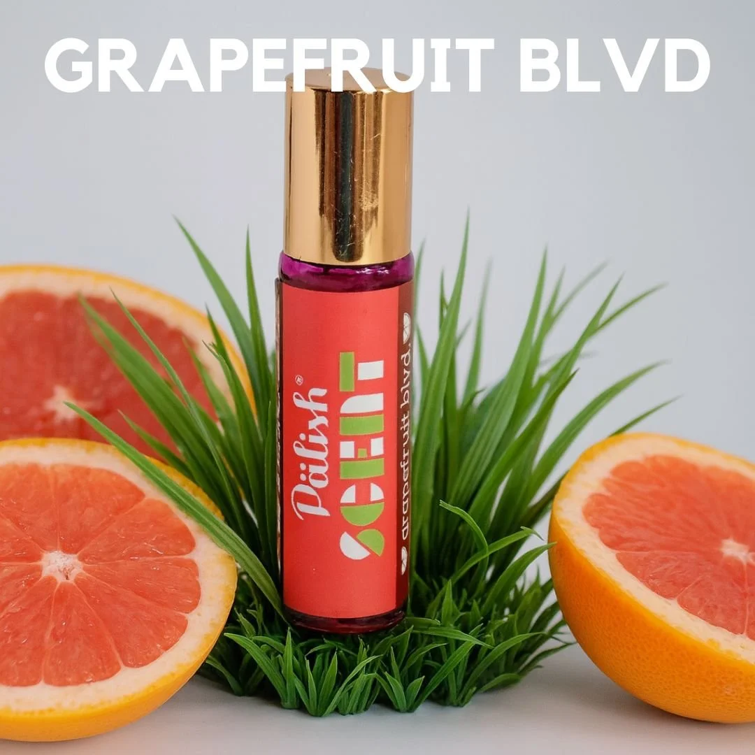 Grapefruit and grass is grapefruit blvd perfume roll on by palish natural skincare and is a refreshingly light scent you can wear all year round .jpg
