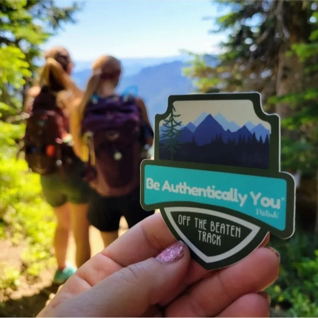 hiking in washington needs a sticker to remember that going off the beaten path is fun created by palish .jpg