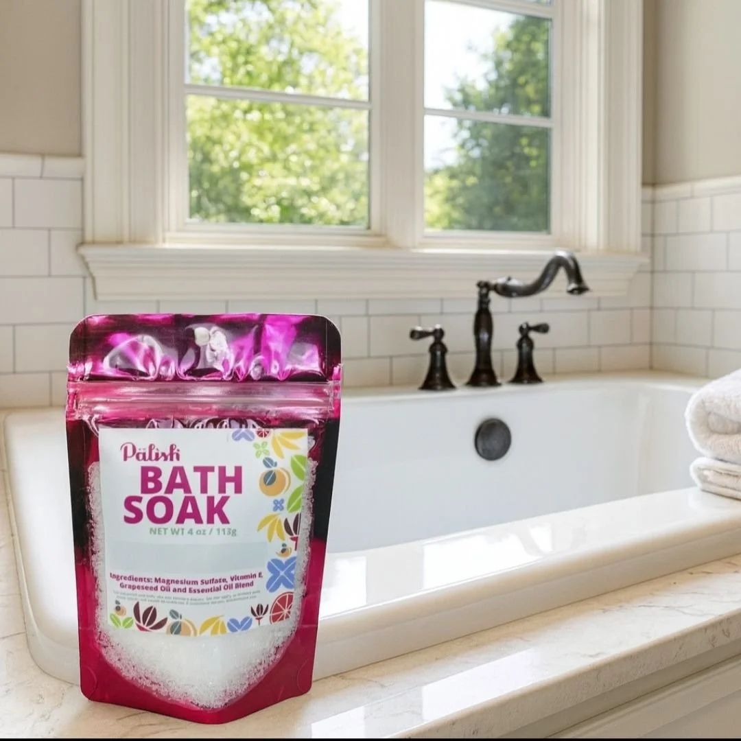 Scented bath salts for the ultimate bath time experience made in columbus ohio by palish with clean ingredients.jpg