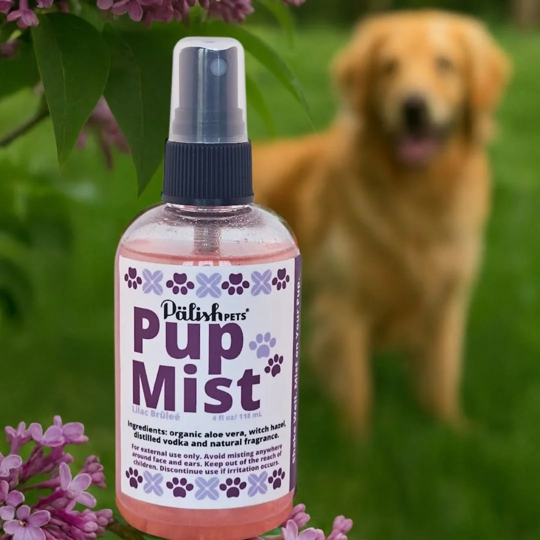 Dog shampoo spray by palish natural skincare is a great way to keep your pet smelling great spa day columbus ohio.jpg