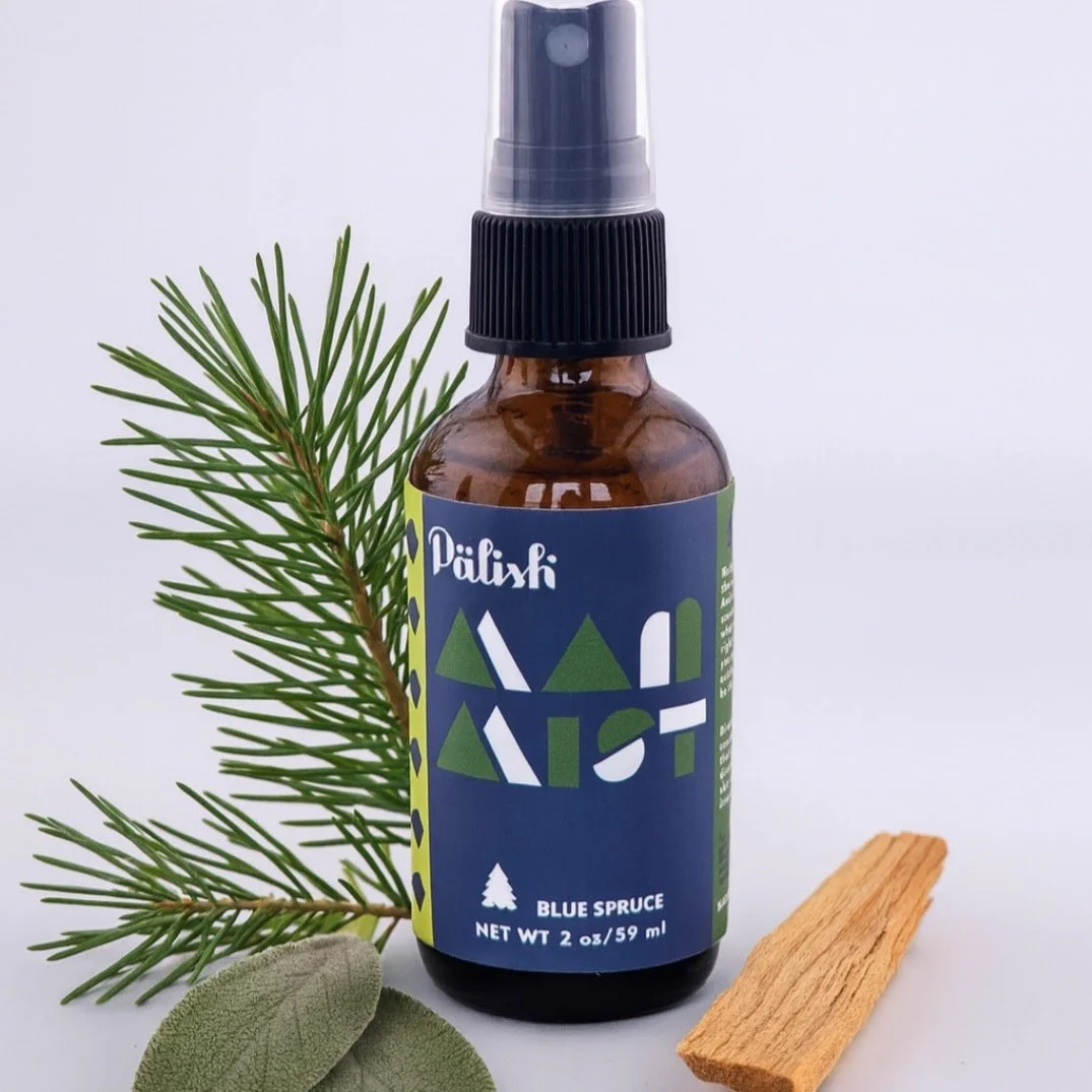 Blue Spruce man body spray is a masculine scent created by palish in columbus ohio that he can take anywhere to the gym or work and smell good all day long.jpg