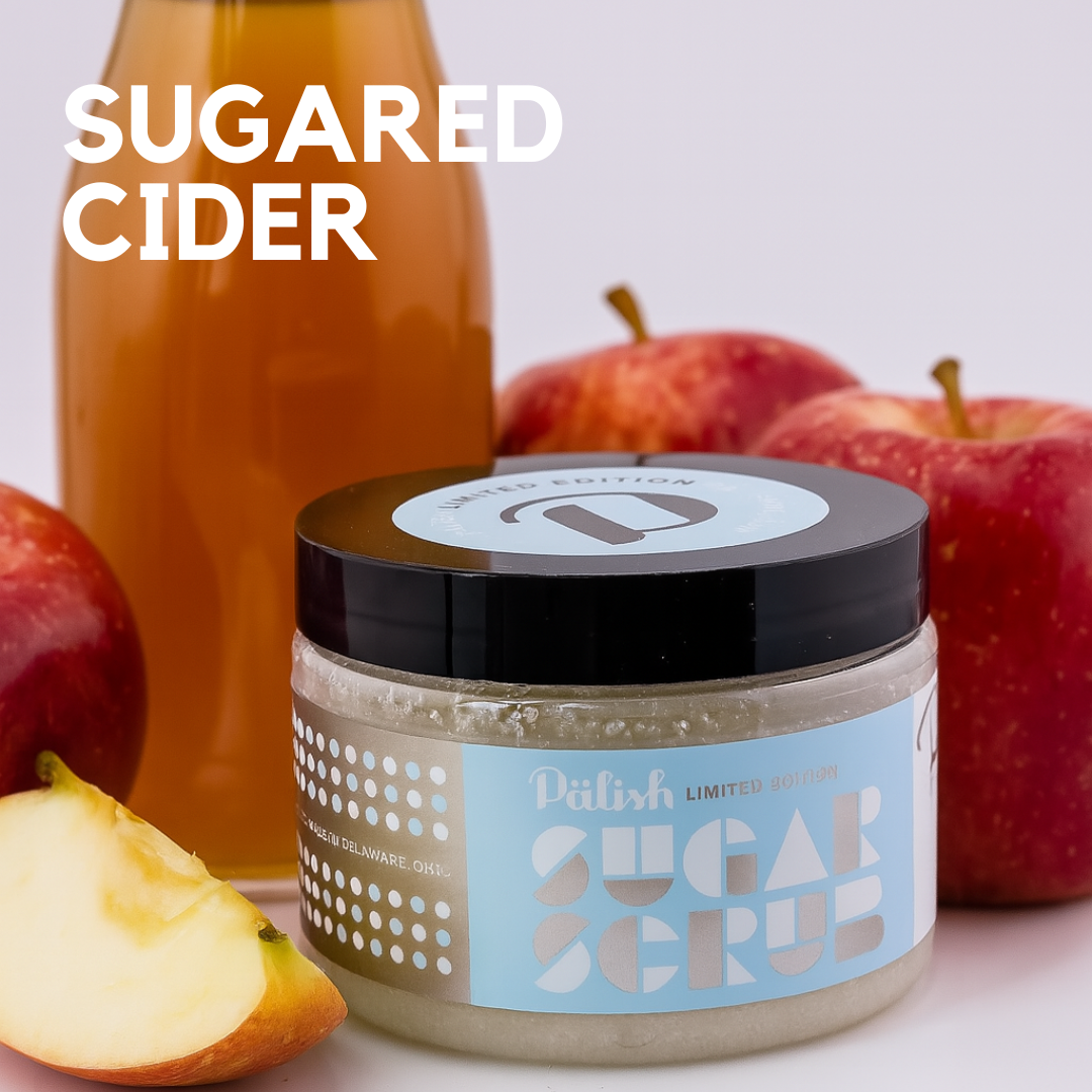 Cider sugar scrub is a blend of apple and spice to make showering feel like fall all year long made in columbus ohio with all natural ingredients clean beauty.png