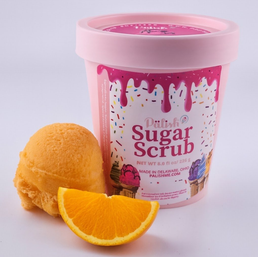 Pälish Orangesicle Sugar Scrub – Sweet Citrus & Creamy Vanilla Glow