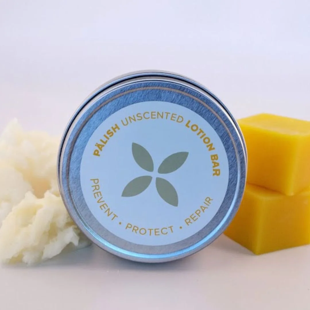 unscented lotion bar made in columbus ohio by palish natural skincare is the perfect way to hydrate anywhere while traveling or at the gym.jpg
