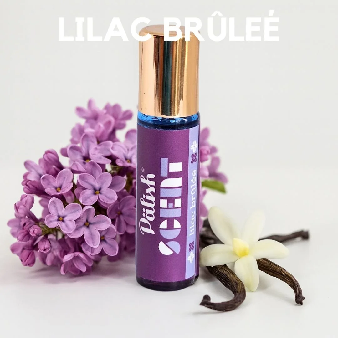 Lilac brulee perfume by palish is a sweet and floral treat all in one with a soft scent of lilac you can take with you year round made in columbus ohio .jpg