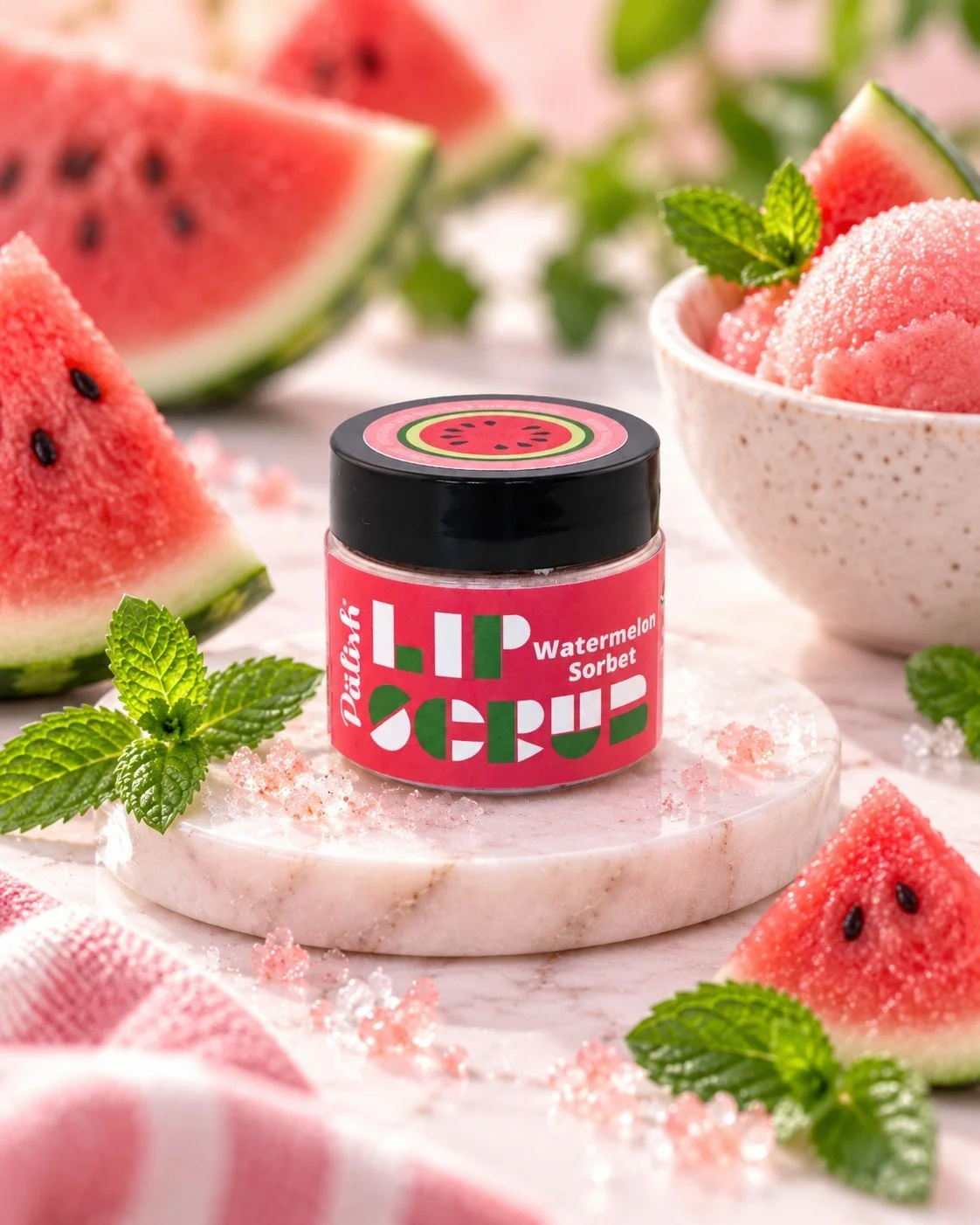 watermelon lip scrub is a sweet and juicy way to keep your lips hydrated and exfoliated made with clean ingredients in ohio .jpg