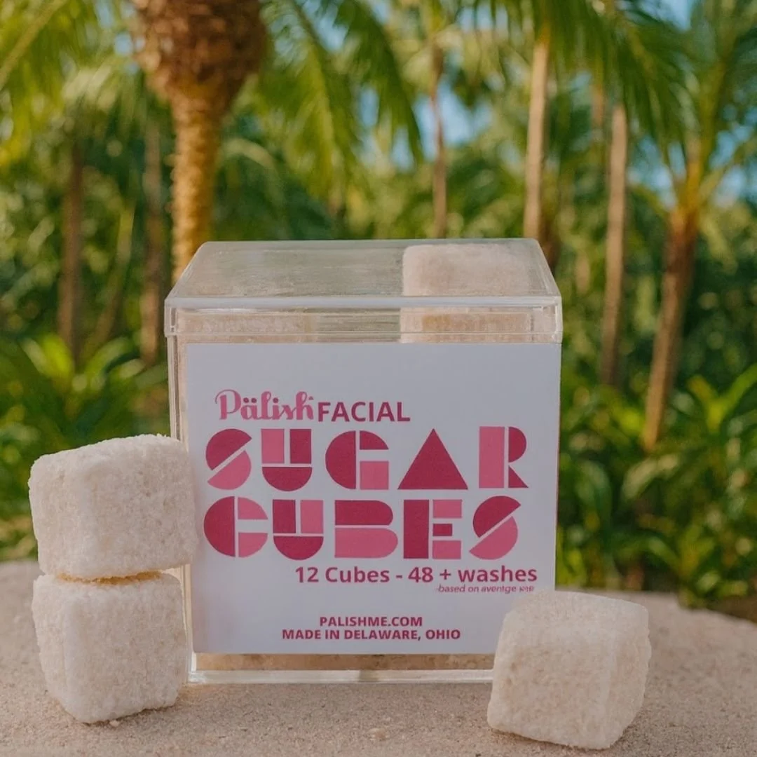 Sugar cubes for your face with exfoliating properites that cleanse and keep your healthy with clean ingredients made in columbus ohio by palish .jpg