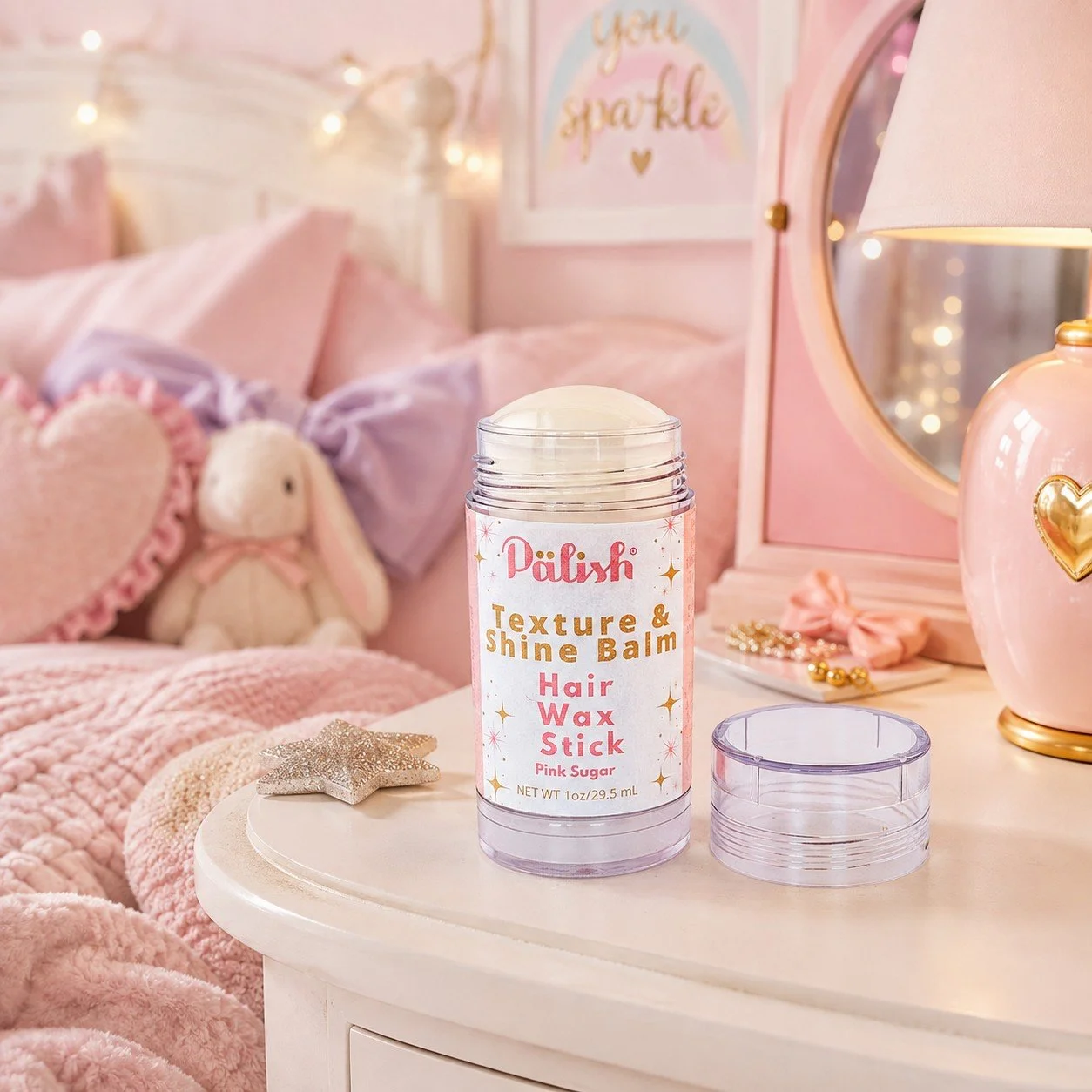Natural hair wax stick in an modern cute kids room made with natural and clean ingredients in ohio.jpg