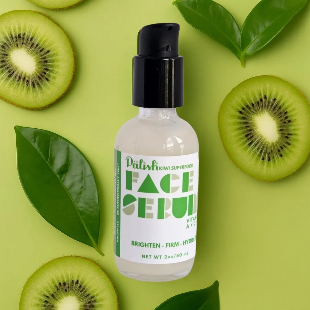 Natural kiwi superfood face serum by palish natural skincare is a hydrating serum made with natural viatmins and antioxidants to keep skin flawless.jpg
