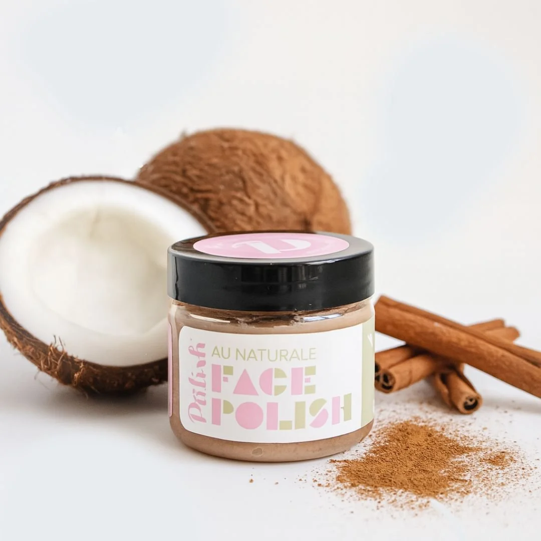 Natural face exfoliator by palish natural skincare with cinnamon and coconut oil is a great way to keep skin healthy made in columbus ohio .jpg