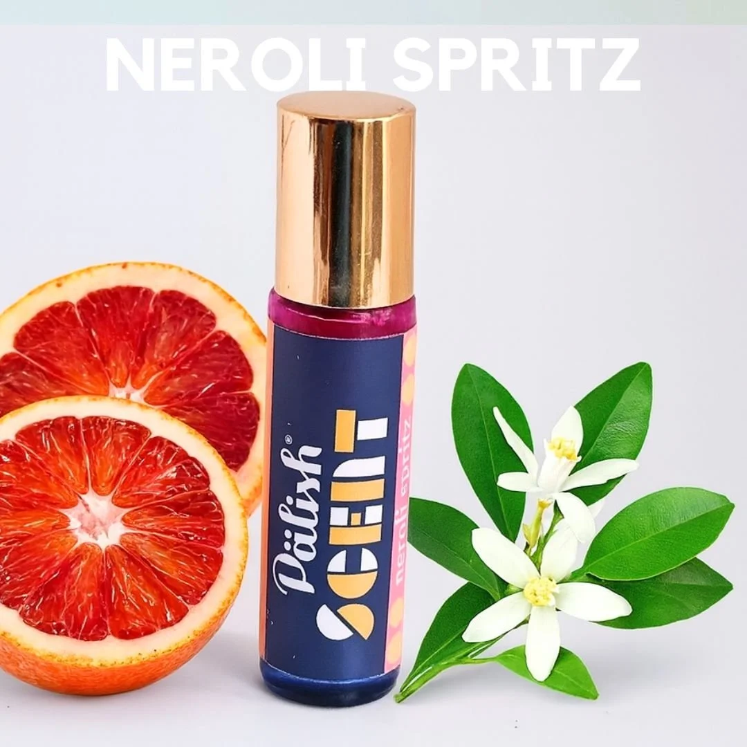 Neroli and blook orange perfume is sweet and citrus in a convenient roll on by palish natural skincare in columbus ohio .jpg
