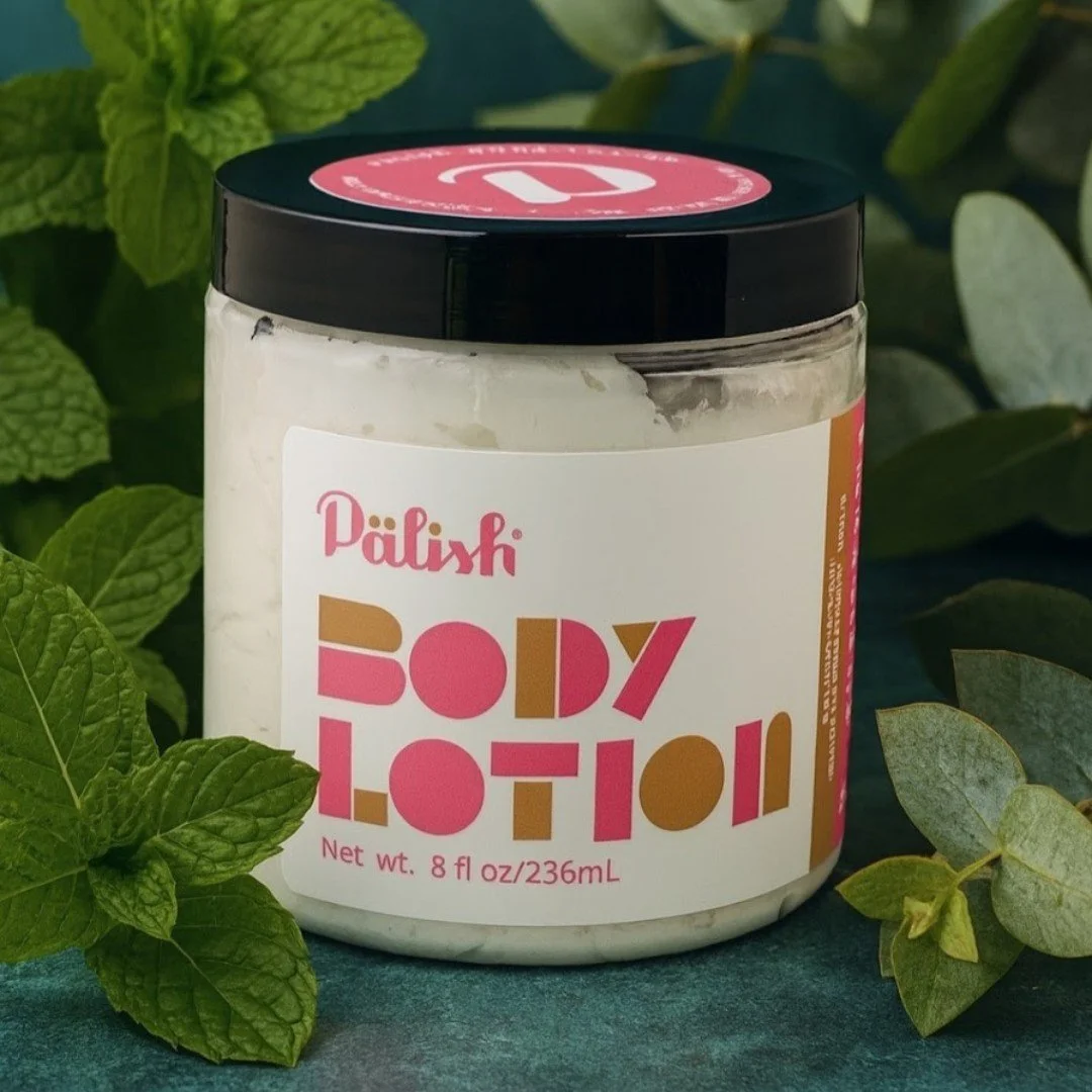 Eucalyptus and peppermint body lotion is a calming and cool way to hydrate your skin with natural ingredients by palish natural skincare in columbus ohio.jpg