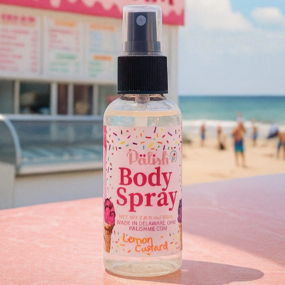 Lemon custard in a body spray by palish in ohio is perfect for after the beach and in your travel bag or just whenever you feel like a scent pick-me-up.jpg