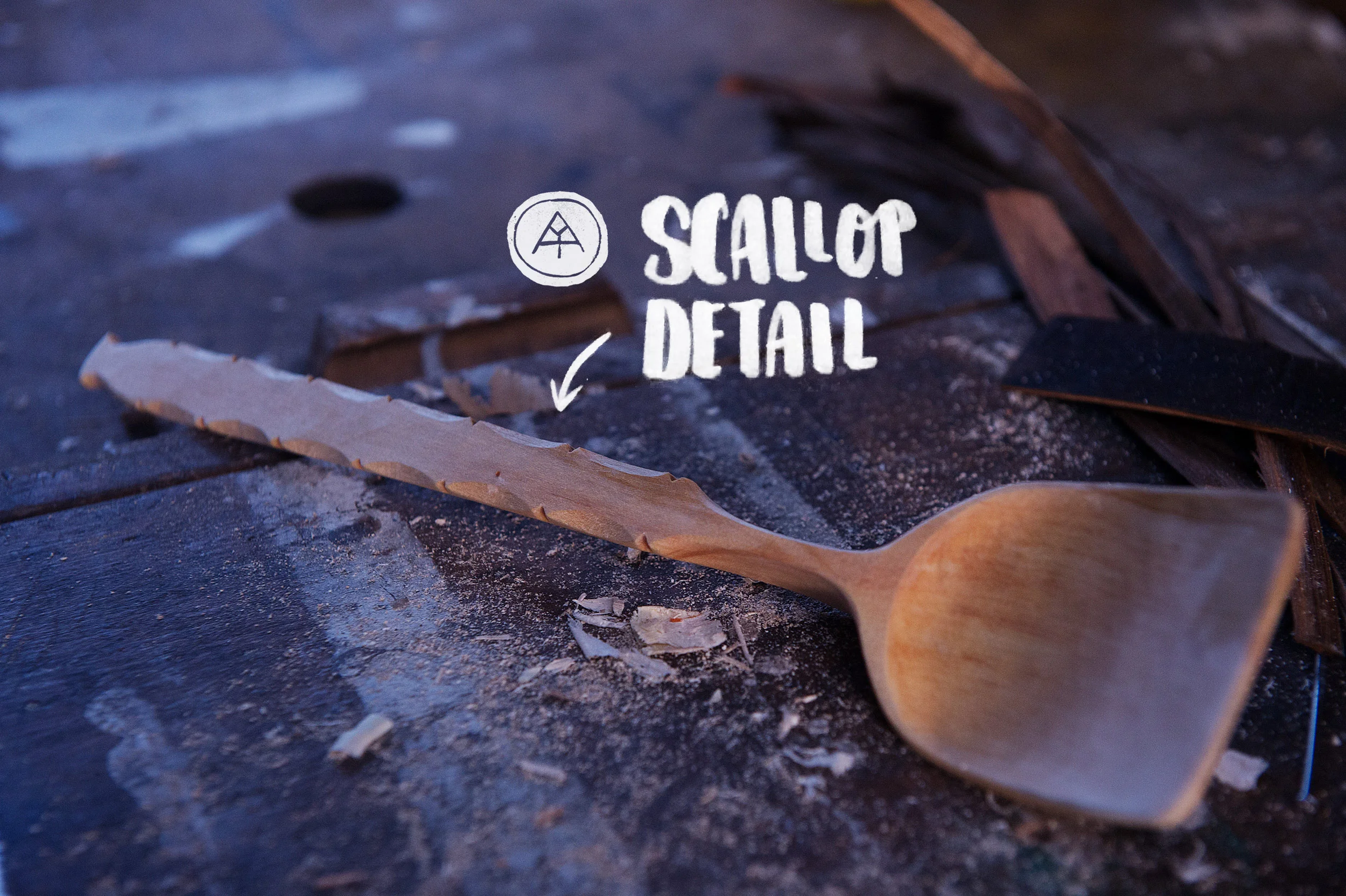 Spoon scallops - design introduced in 2013