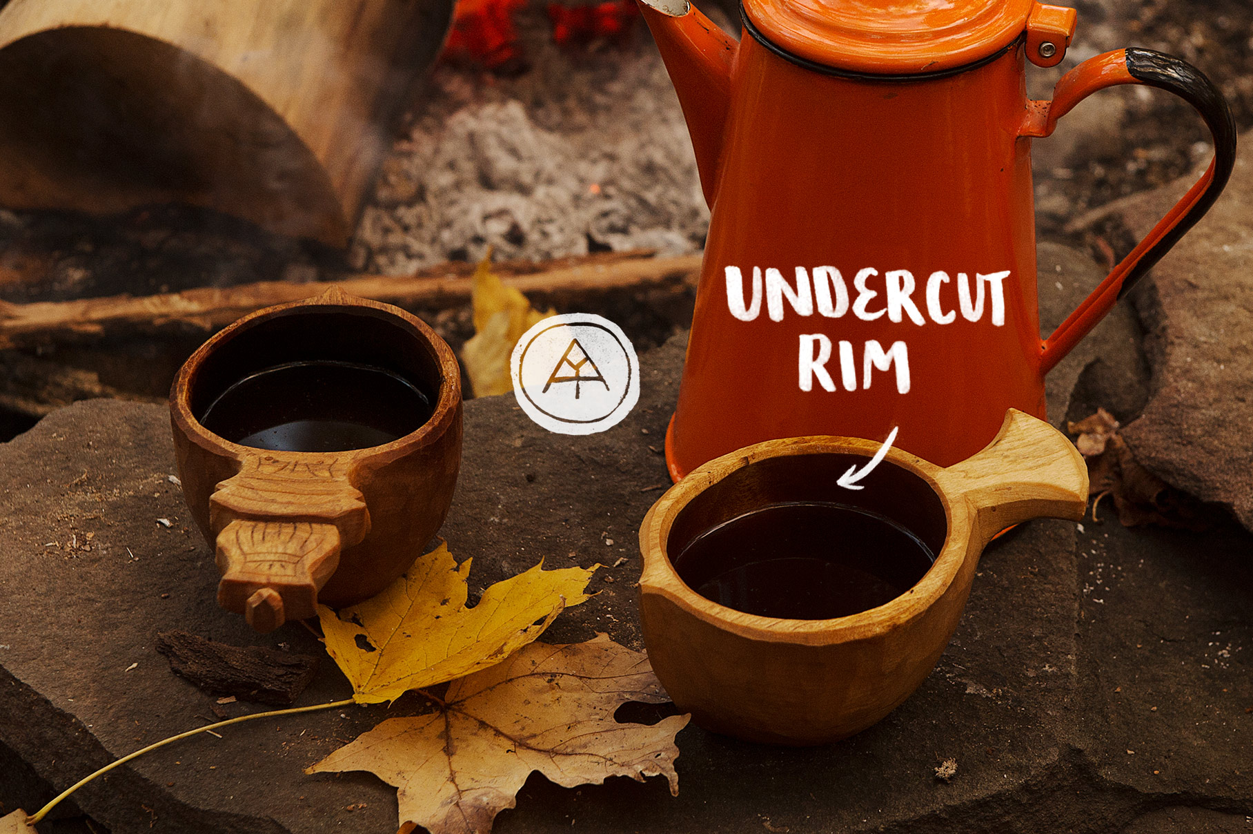 An undercut rim gives extra capacity to my Kuksa designs
