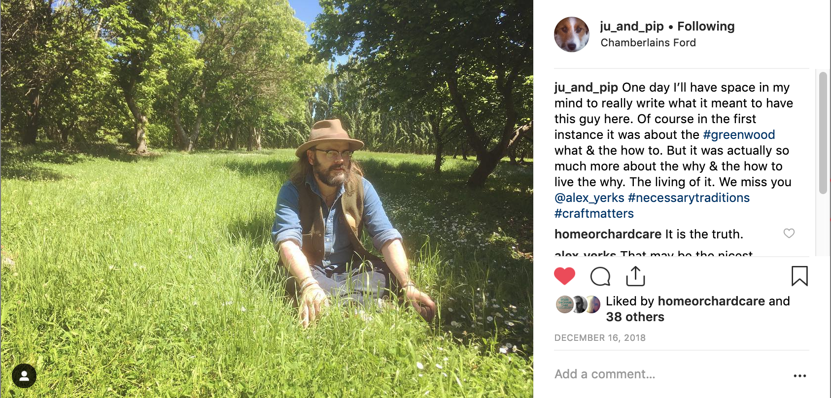 Thank you Juliet. After reading that lovely post, I now know we’re onto something here.