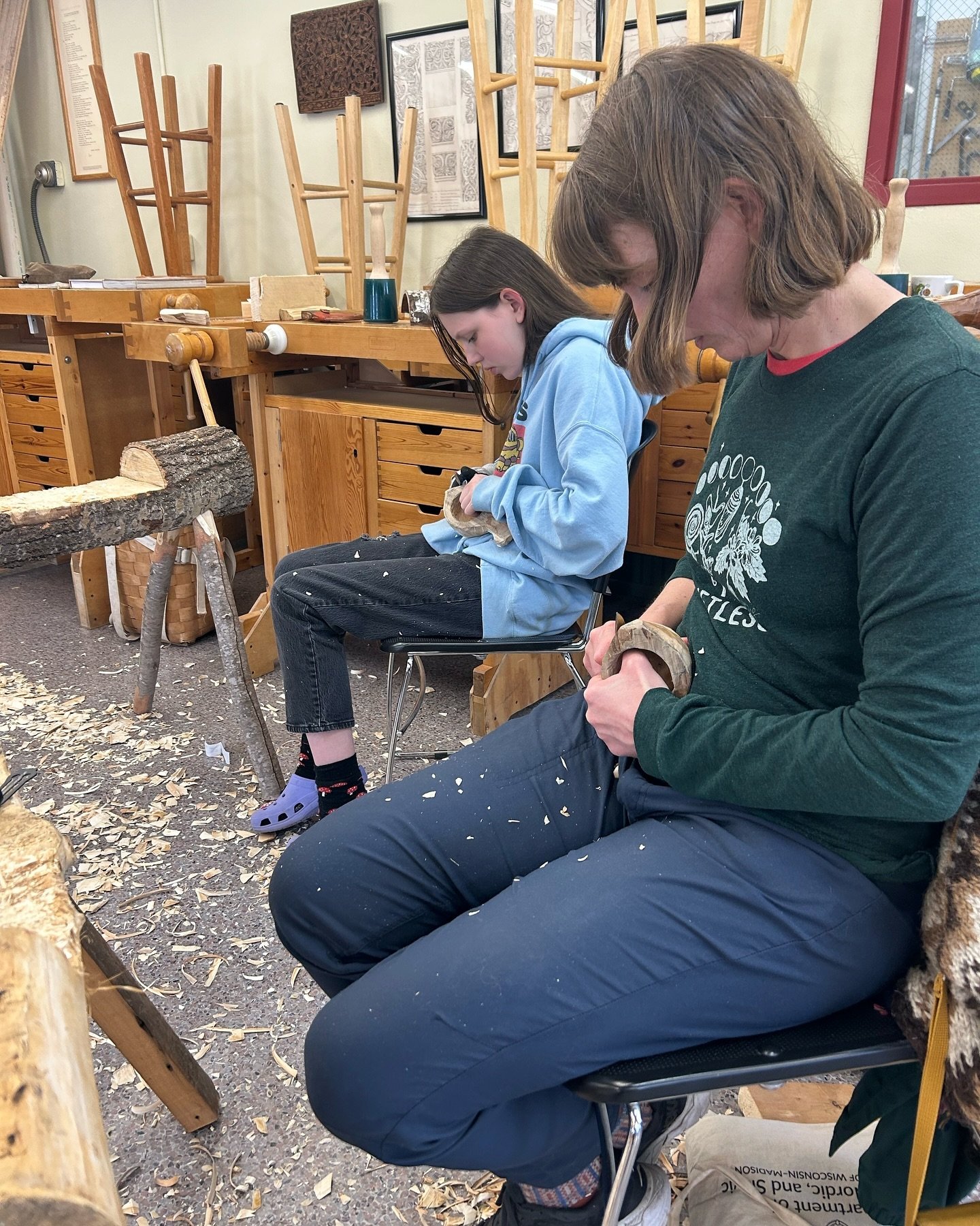 Kuksa Carving class at the Vesterheim museum was a success! Such a great time with everyone. I&rsquo;m tuckered out. Four huge classes this month! Many said it couldn&rsquo;t be done but we did it sloyders!

It&rsquo;s been really nice meeting new pe