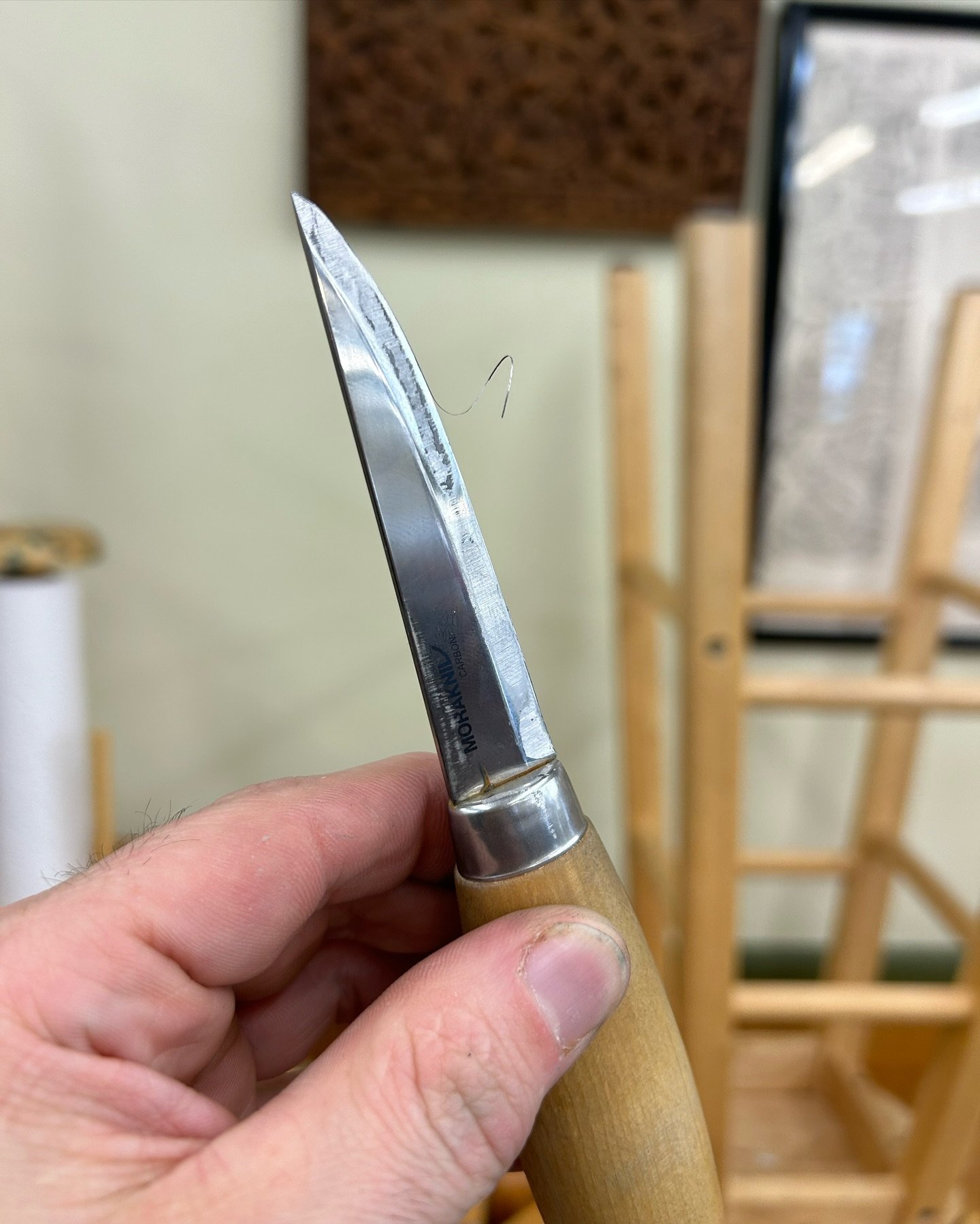 I present to you - the elusive and magical burr!! Look at that wire edge curling off the steel! This is moments away from being sharper than darth Vader&rsquo;s lightsaber!

Every class I teach, I incorporate sharpening into the curriculum. I teach h