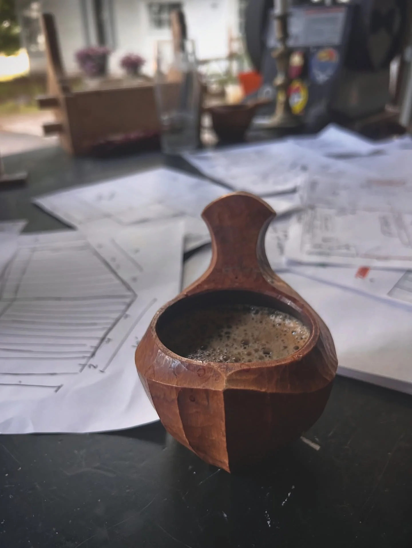 Coffee for my blueprint making brain. More like making it up! I&rsquo;ve been reading up on carpentry techniques and how to build structures. There&rsquo;s so many options.

I found it quite fun to build a little scale version with card stock. Helps 