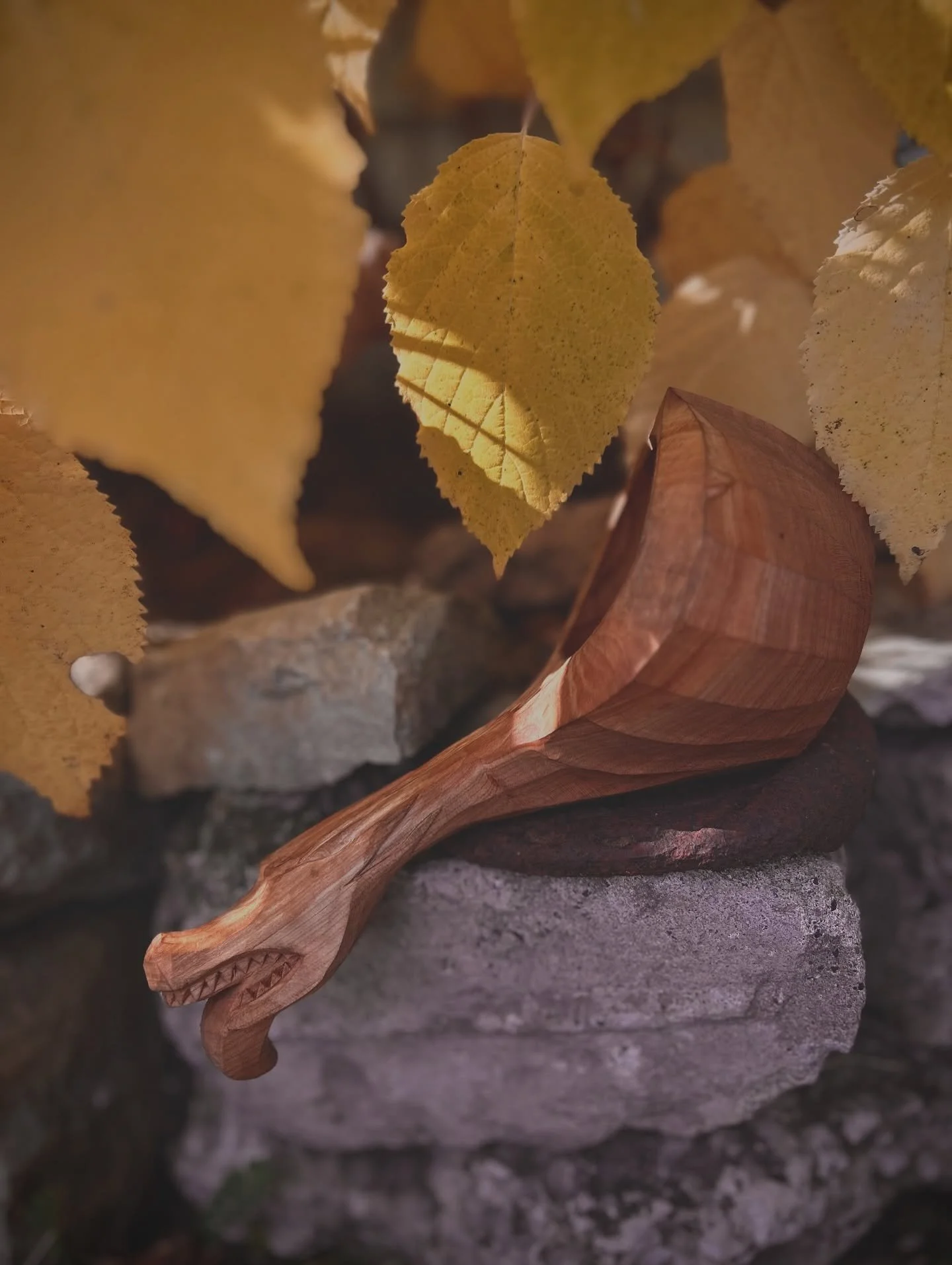 The serpent vessels are starting to come to life. This one is almost finished. I had this beautiful black cherry with some very interesting transitions where the bent branch met the trunk of the tree. Most people avoid those roads that aren&rsquo;t s