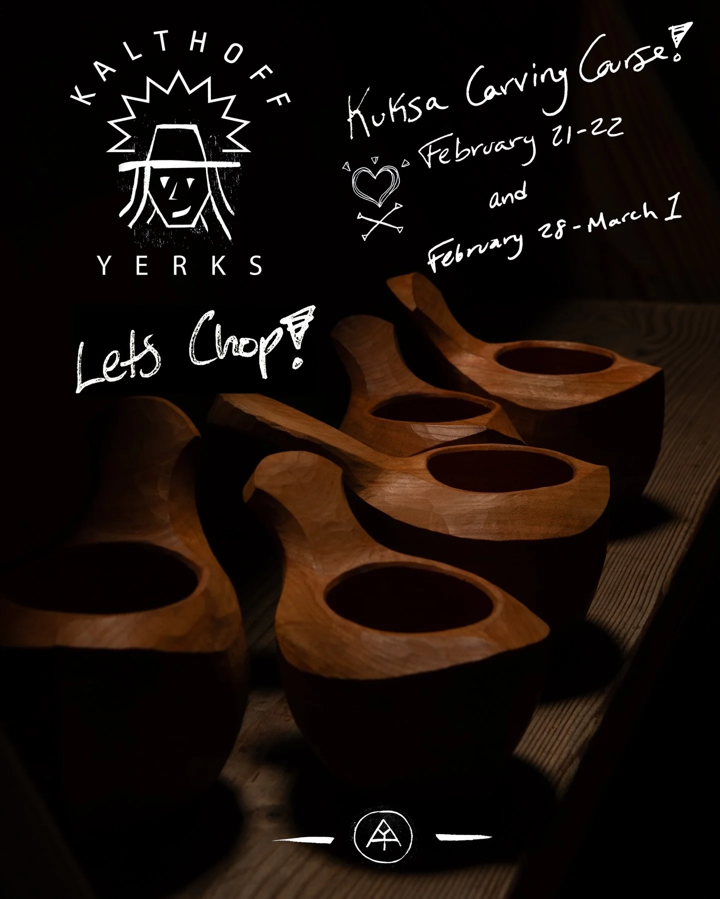 💥Major news to announce! It&rsquo;s been really hard to keep this a secret since last summer&hellip;💥

I&rsquo;ll be returning to Sweden this February to teach two back to back kuksa carving courses at the Kalthoff axe shop in Stockholm!

I must co