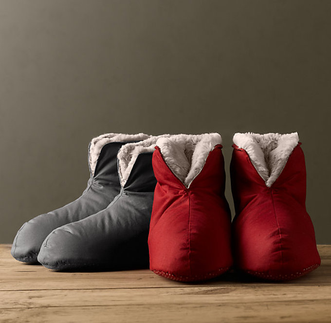 Foot Duvets. These slippers! So comfy, warm and soft. 