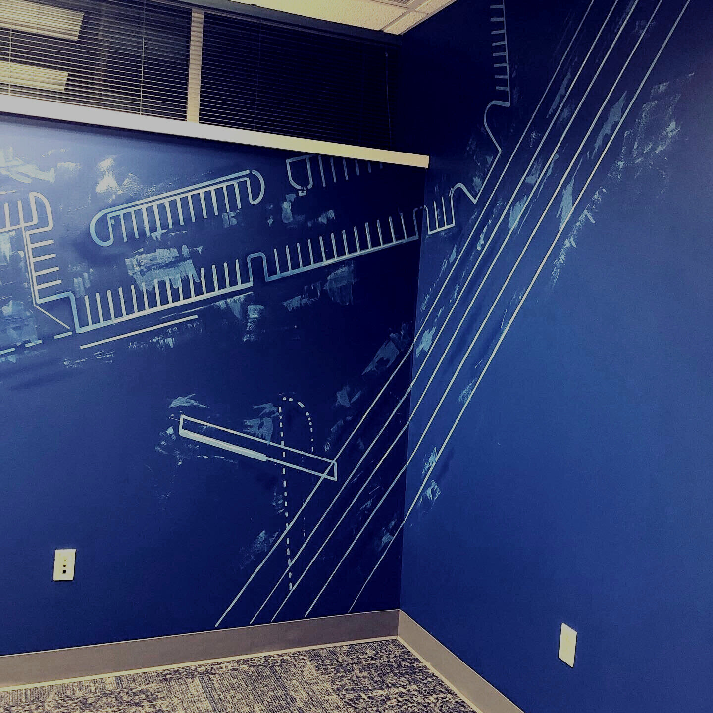 Blueprint Office Space Decor