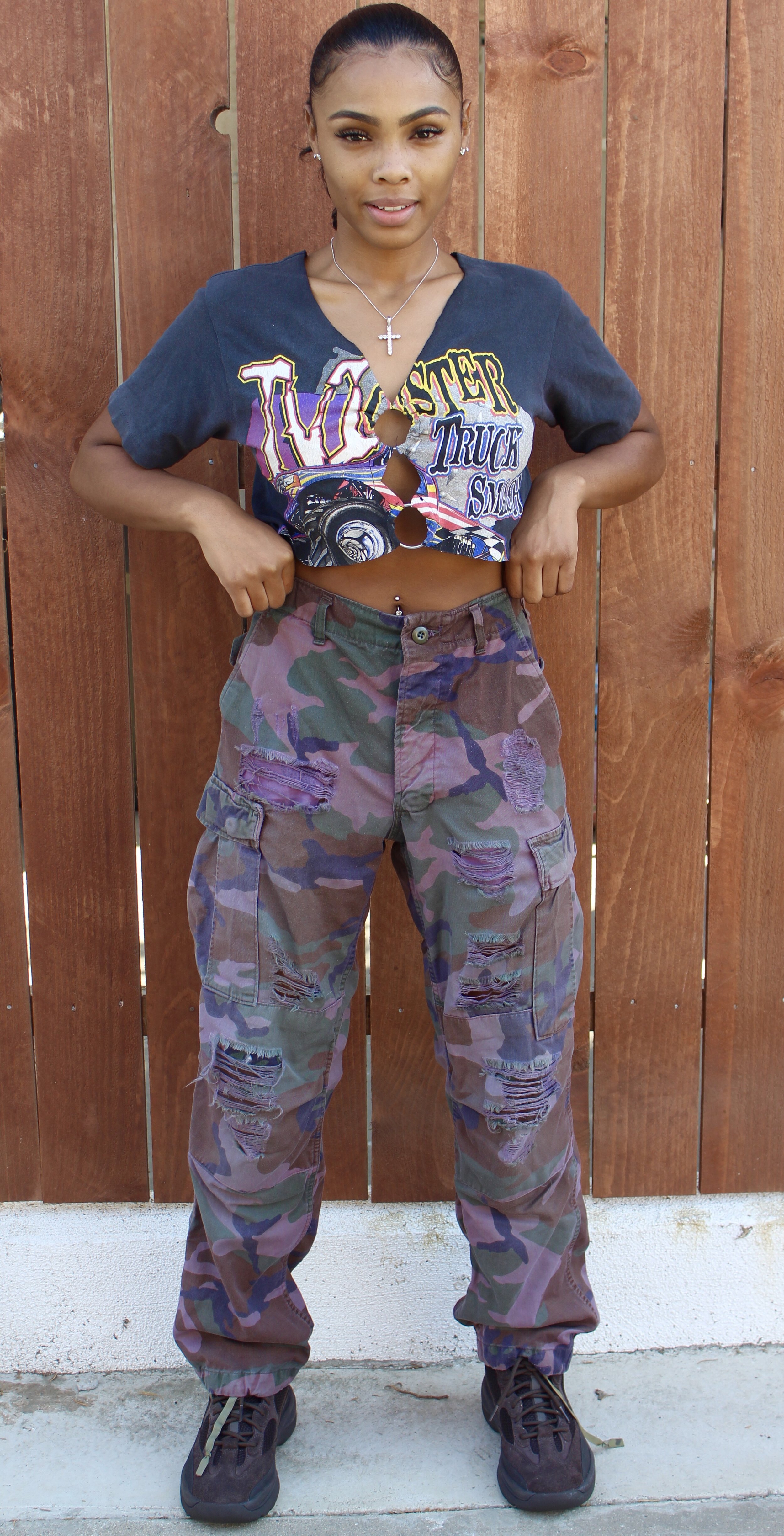 PURPLE REIGN CAMO PANTS — KENNEDYLA