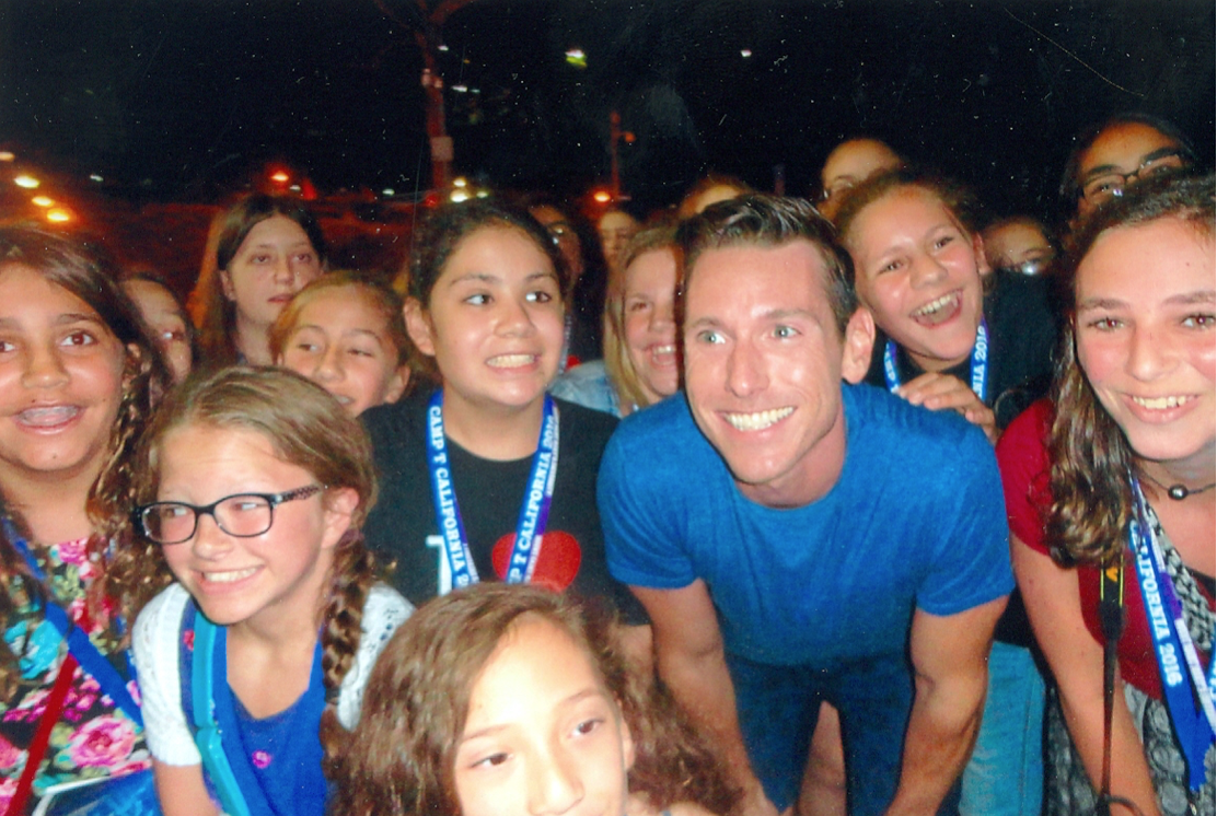 Stage door after "Chorus Line" Hollywood Bowl, 7/29/16