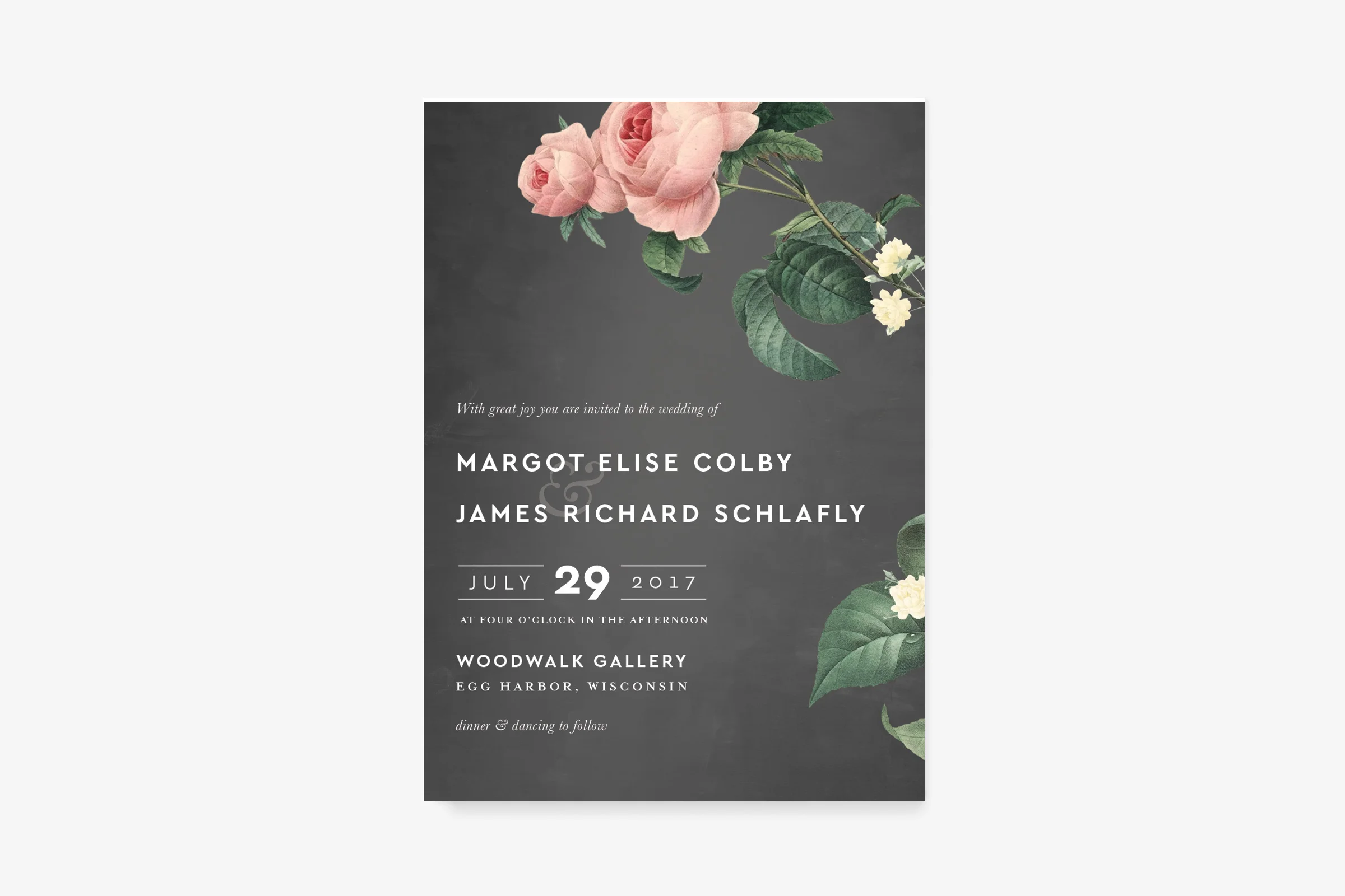Vintage Floral Invitation