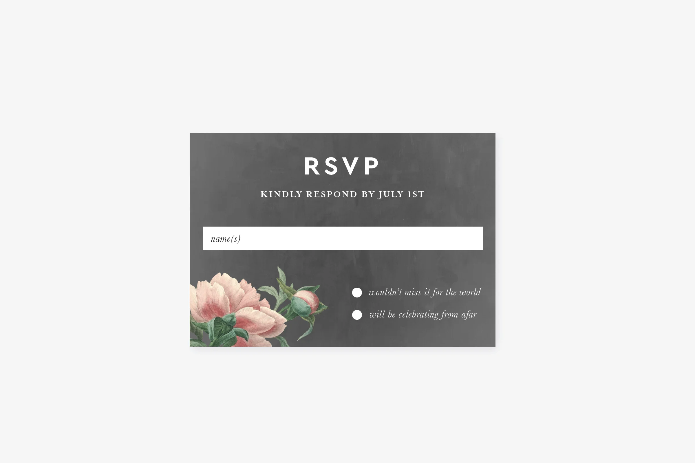 Vintage Floral RSVP