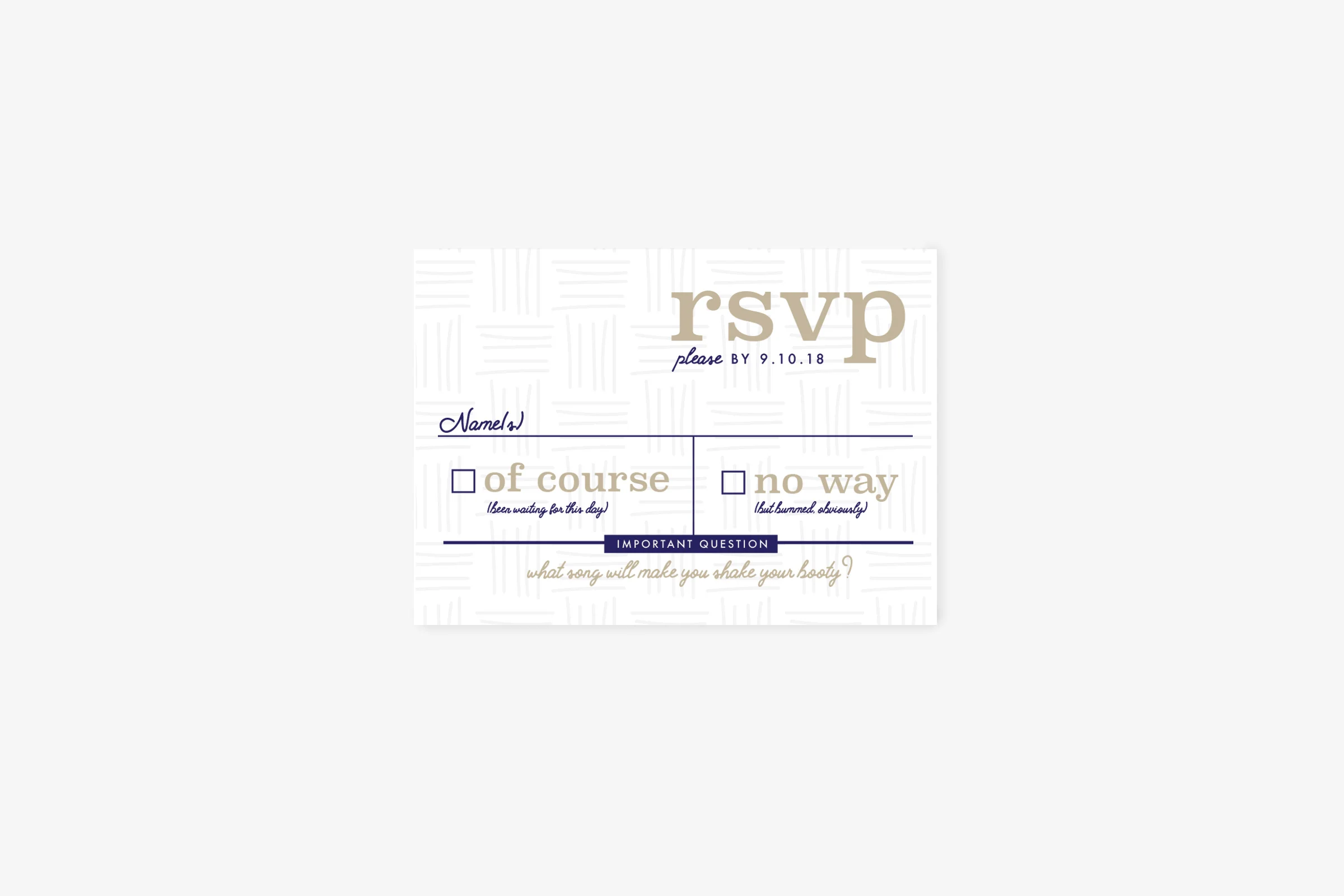 Crosshatch RSVP