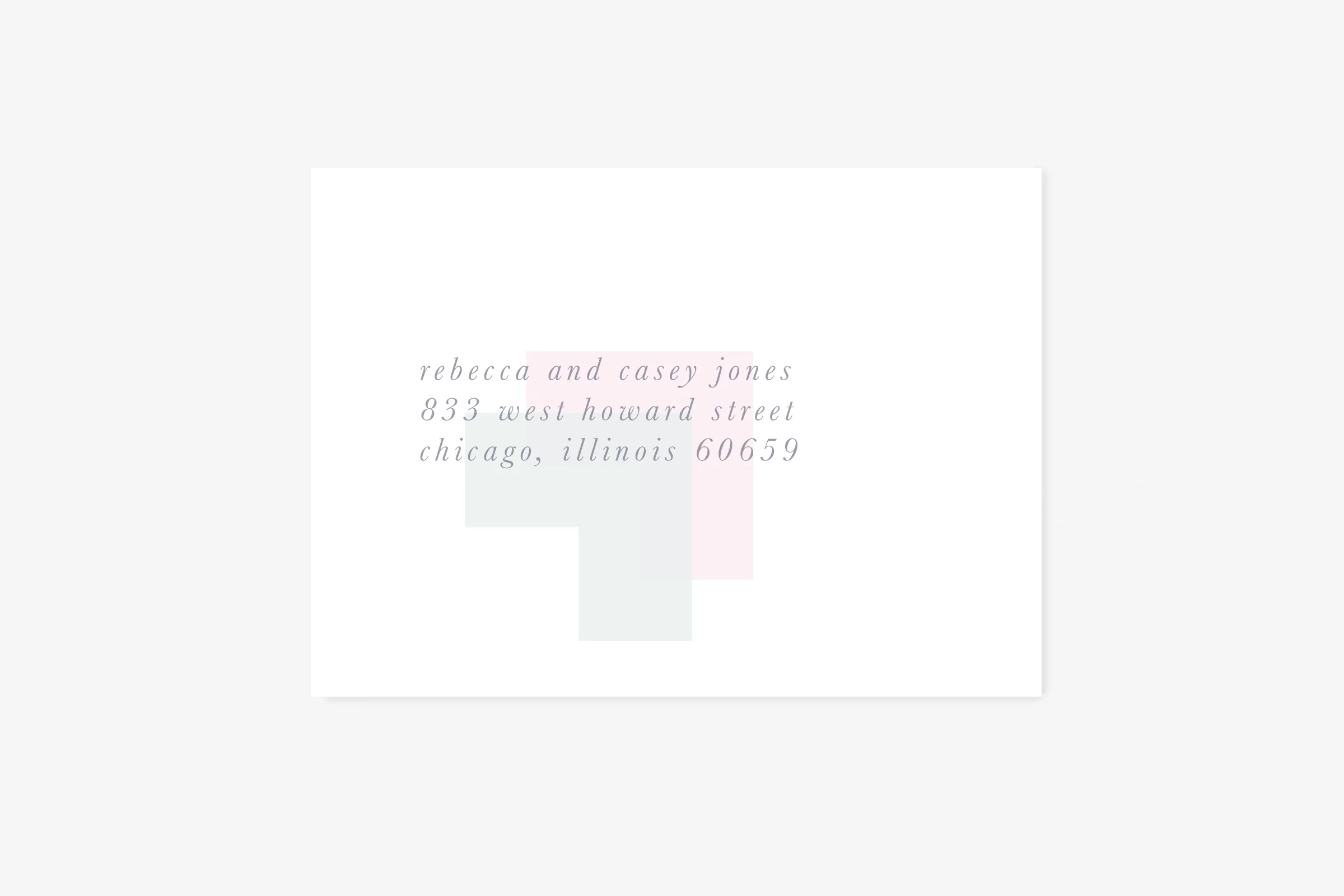 Bright Angles Guest Address Printing