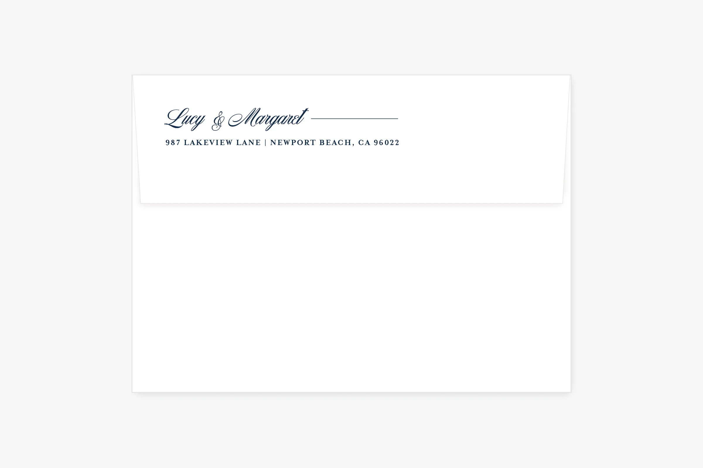 Painted Cobalt Return Address Printing