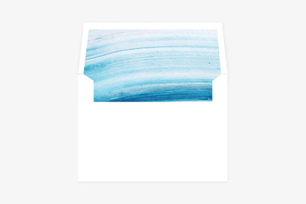Painted Cobalt Envelope Liner