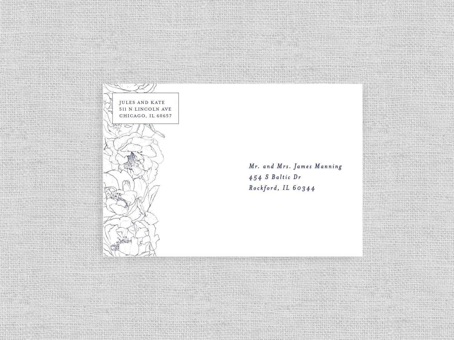 Postcard Guest Addressing