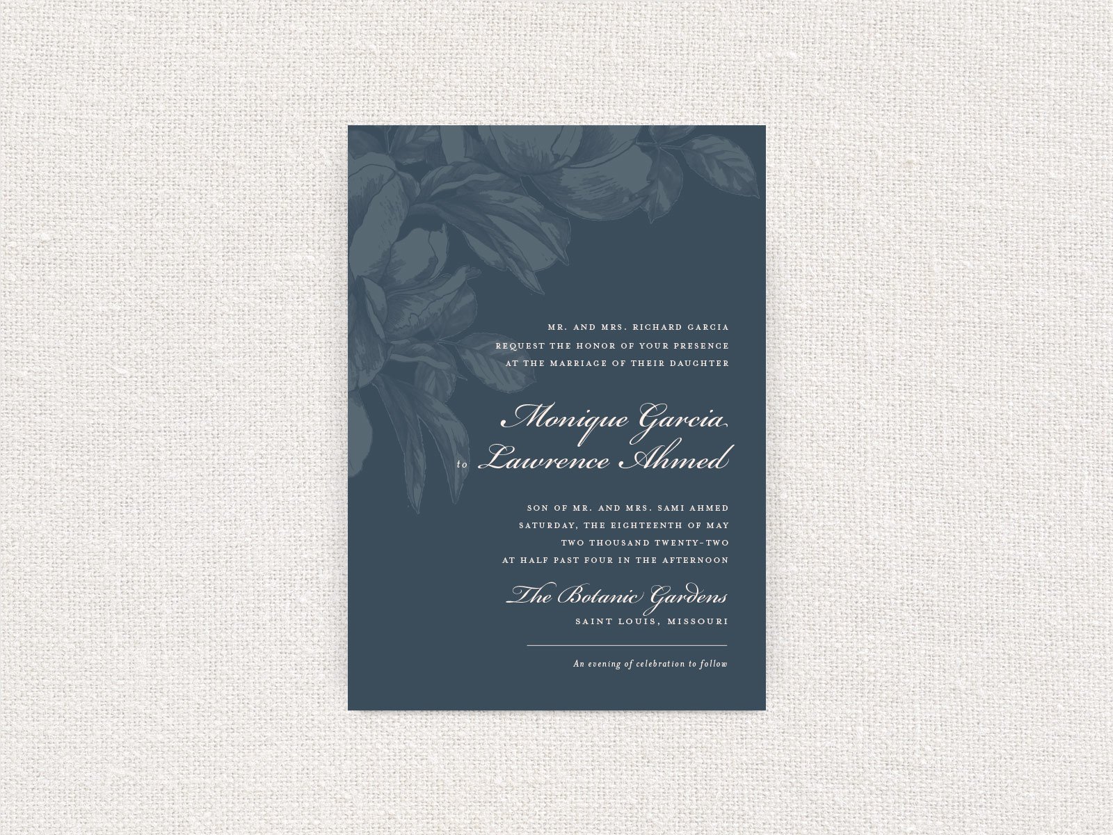 Gardenia Wedding Invitation