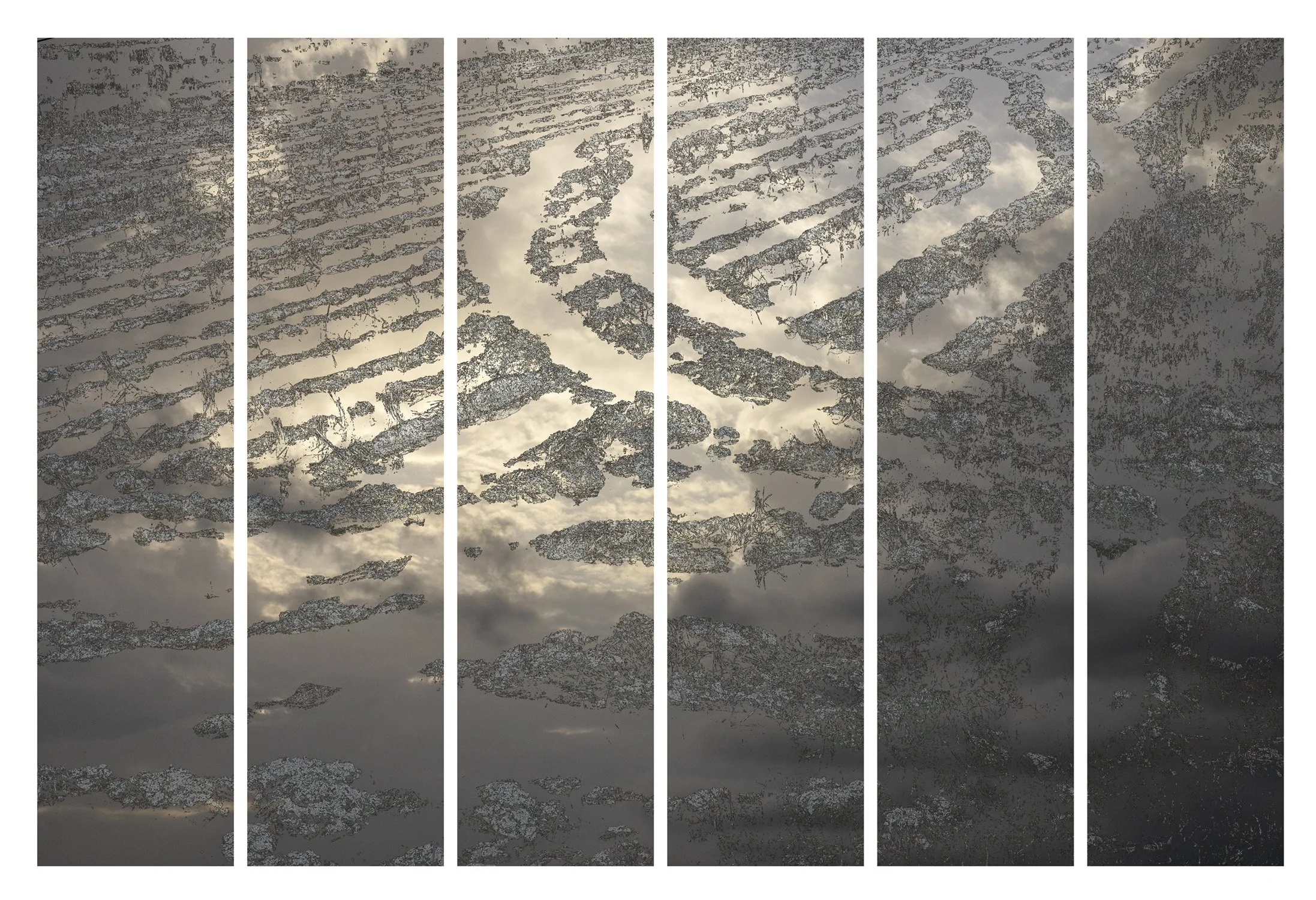  Maceration-I   56 x 86 inches   Archival Print on Paper (Archival print on canvas also available)   2025   Edi on of 3 + 1AP 