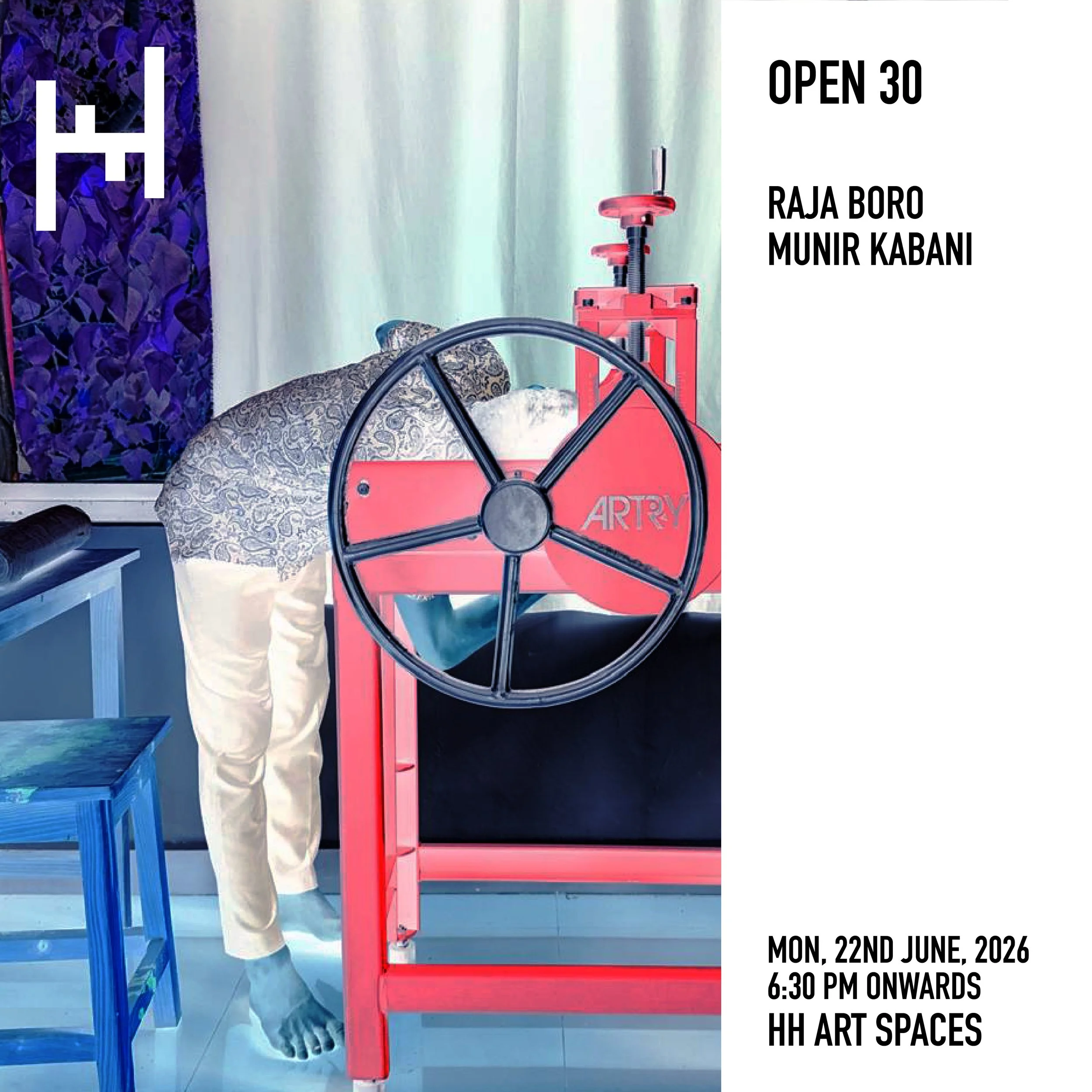  Having just exhibited at the 6th edition of the Kochi-Muziris Biennale,  Raja Boro  presents new woodcut prints created over the last month at our studio space in Aldona Market. These prints draw inspiration from the landscapes around Aldona, Goa.  