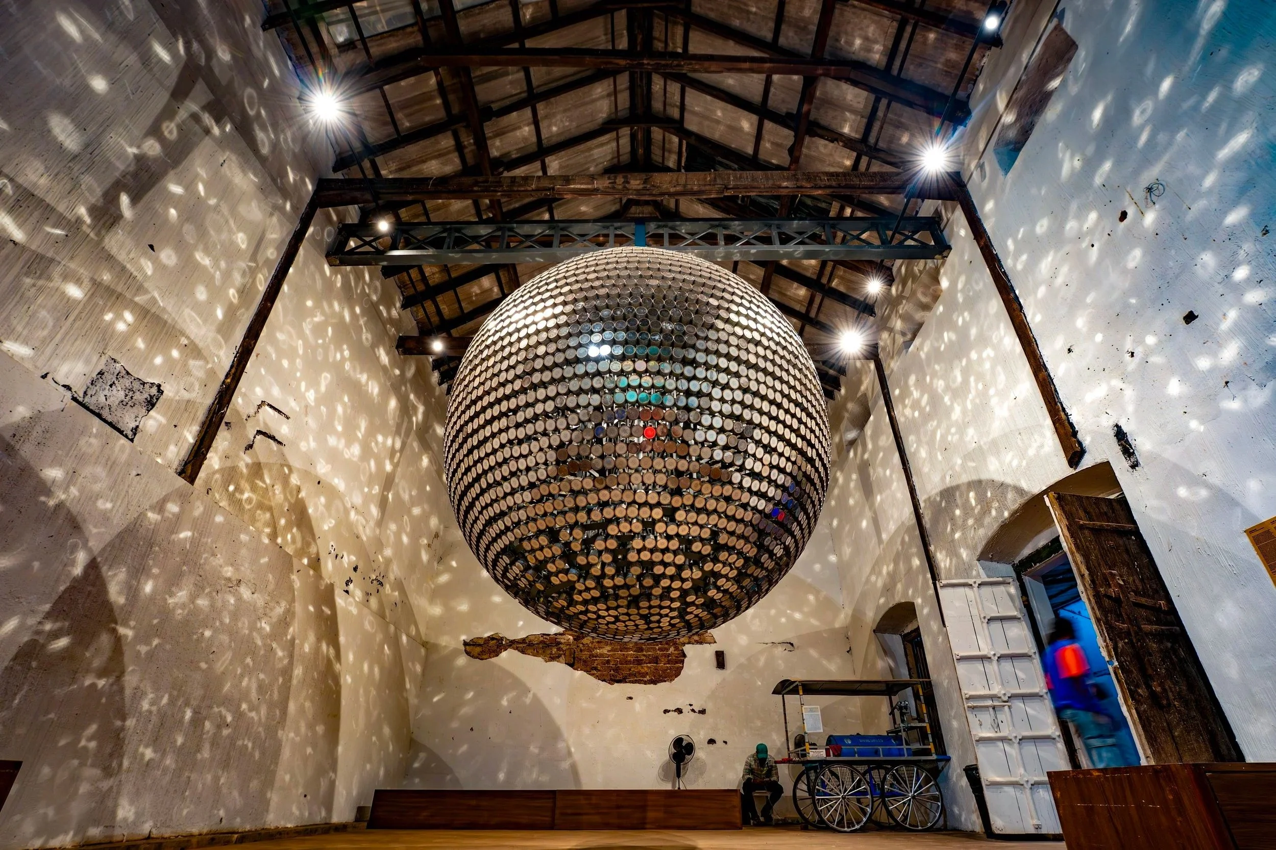  Nari Ward’s   Divine Smiles , AnandWarehouse, Kochi Muziris Biennale 2025-2026 