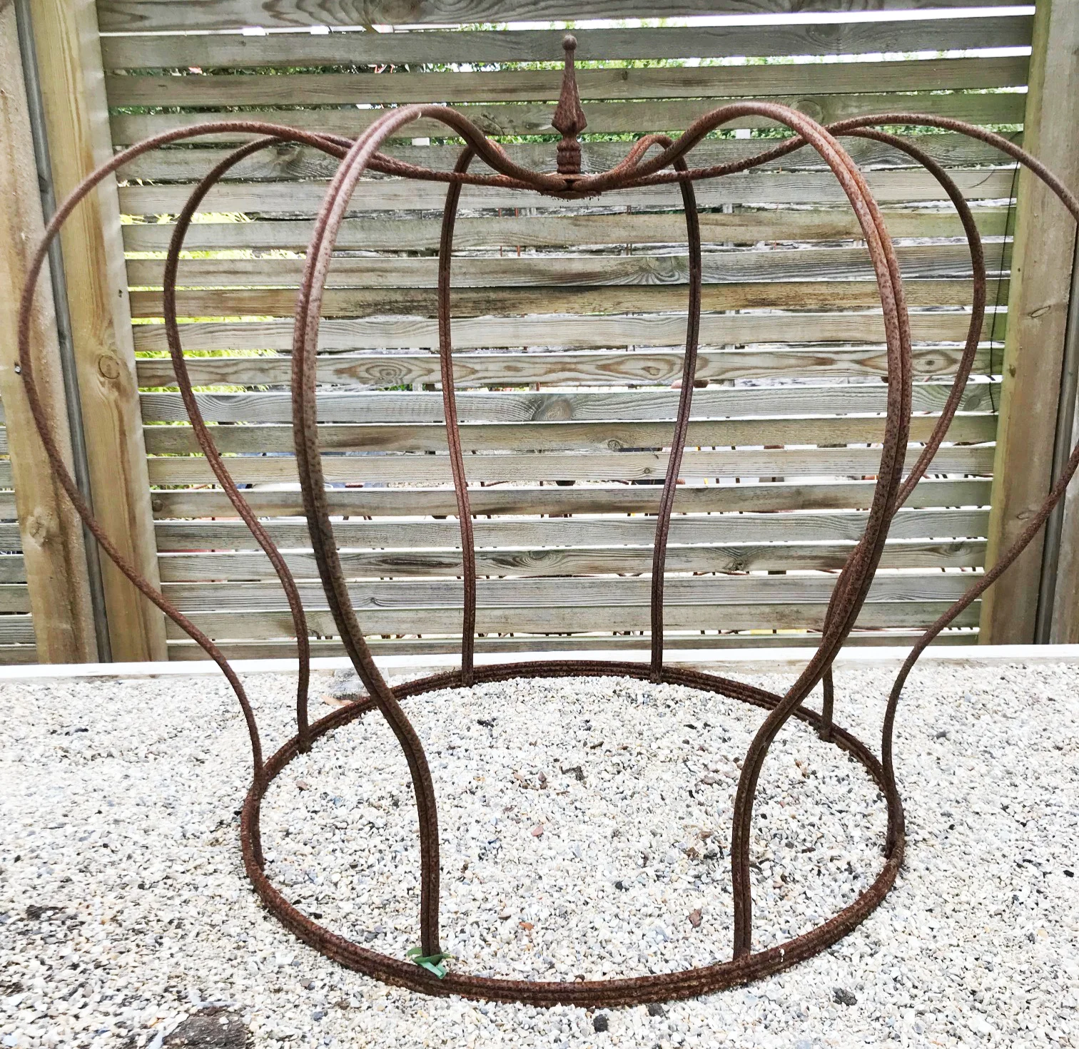 Large Rusted Metal Crown