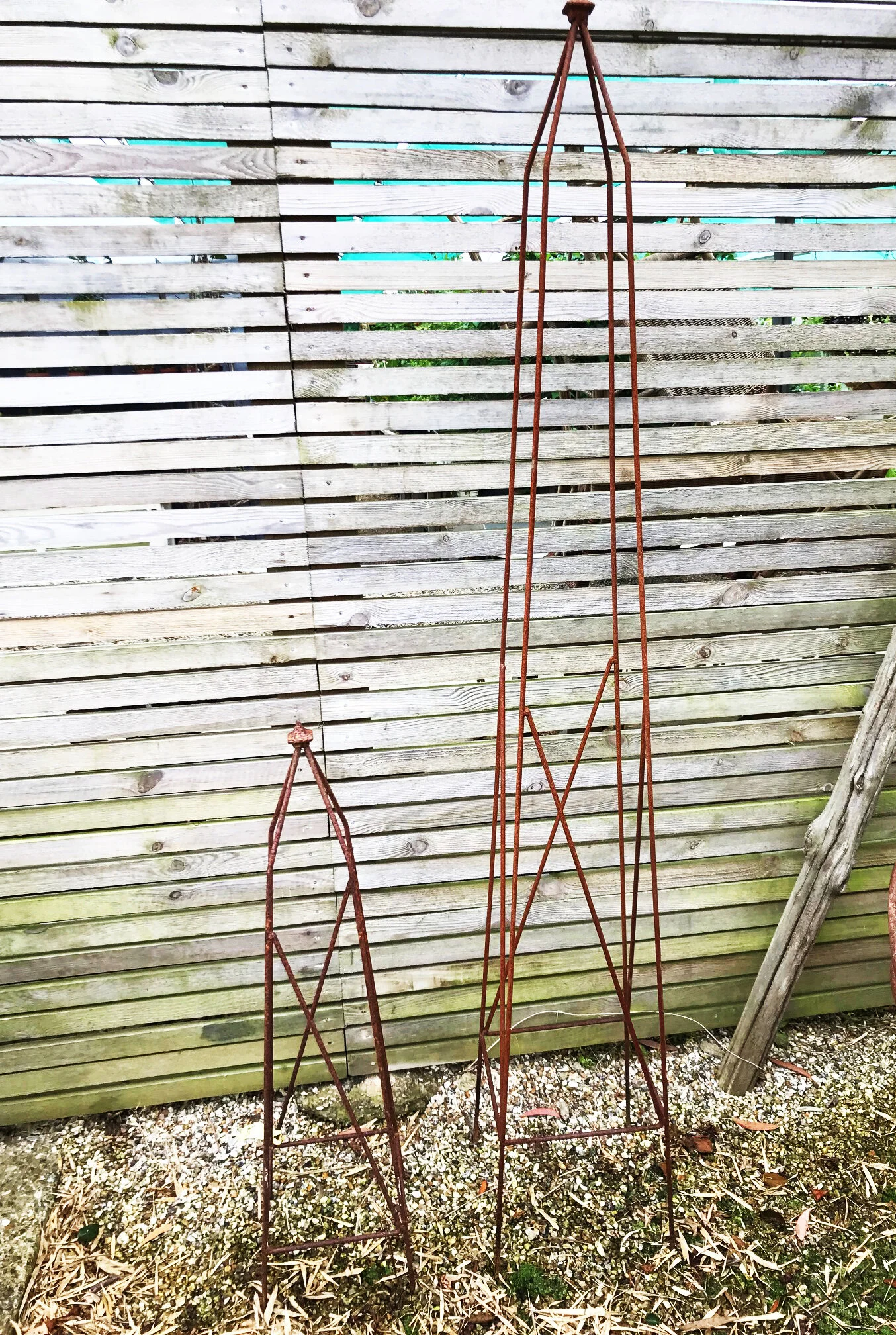 Rusted Metal Obelisks