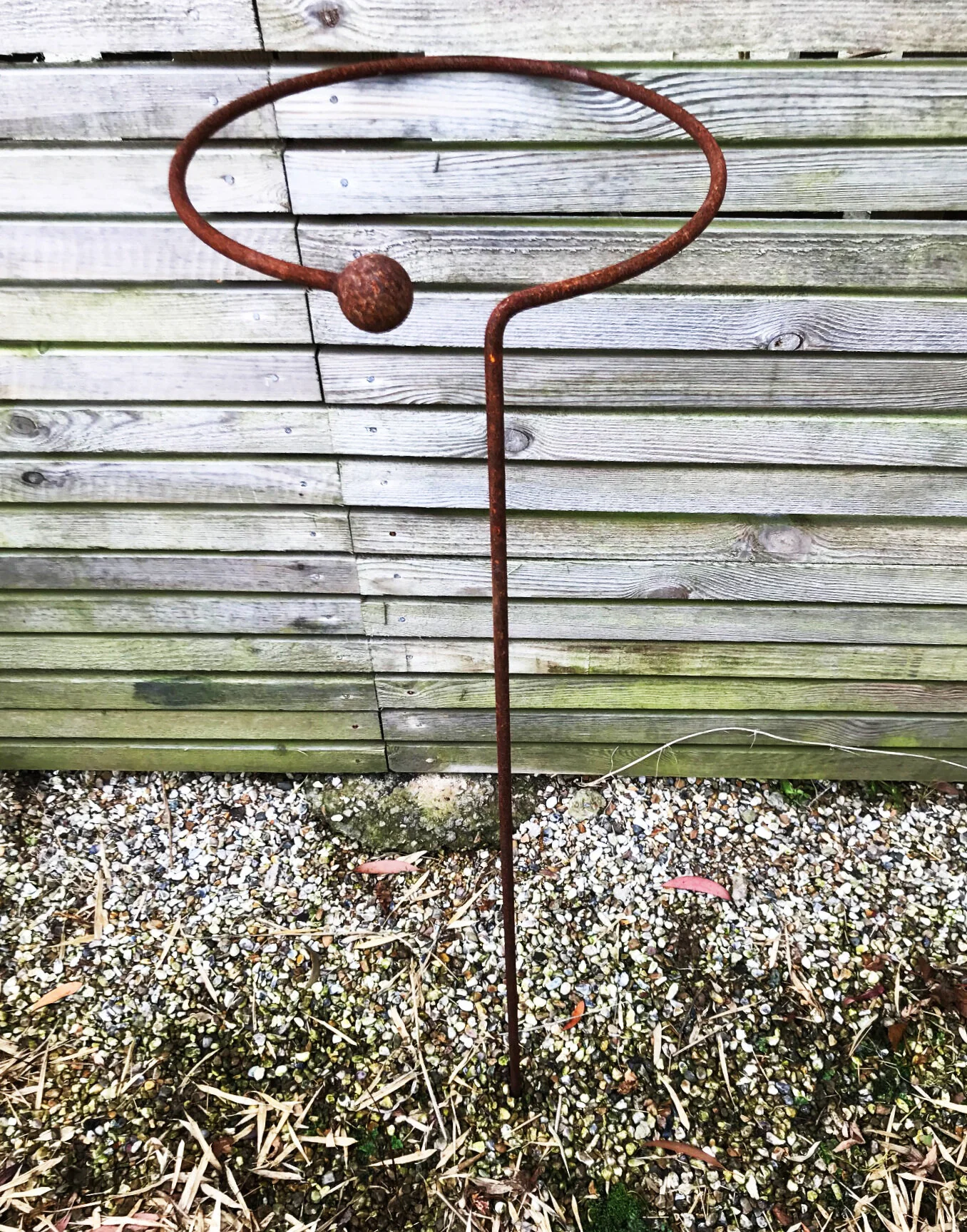 Rusted Plant Support