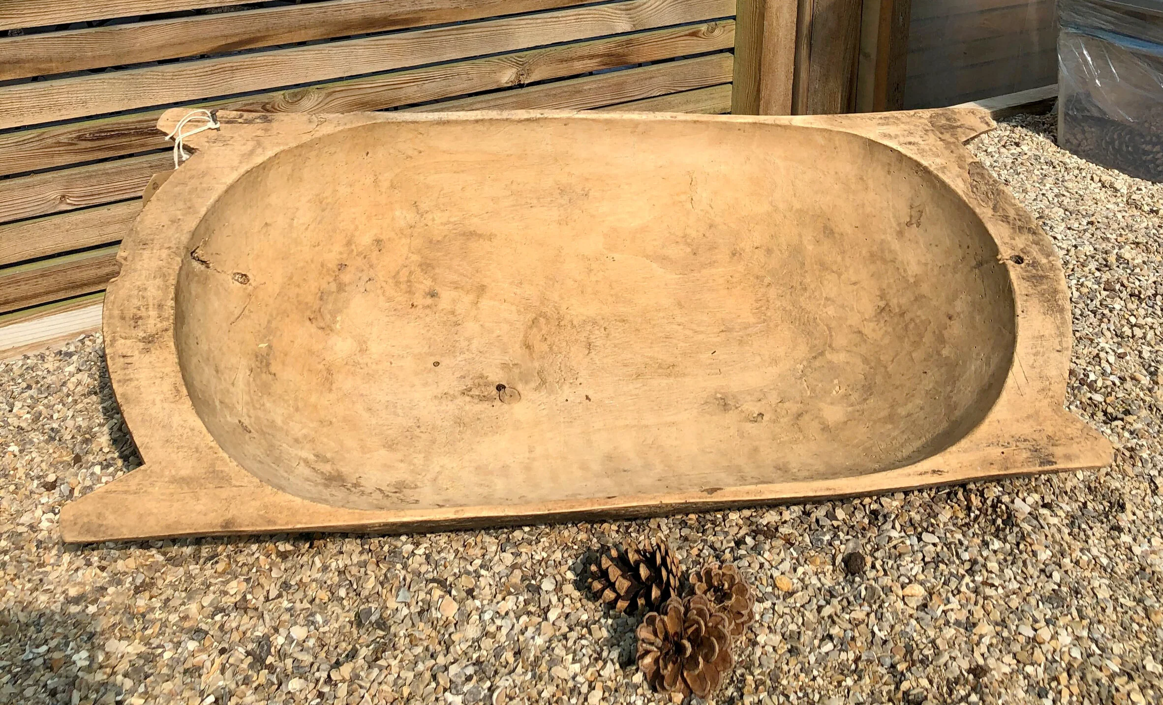 Vintage Carved Wooden Trough
