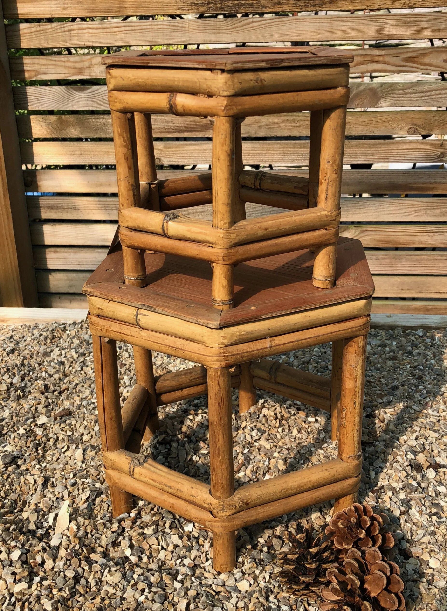 Vintage Bamboo Childs Table