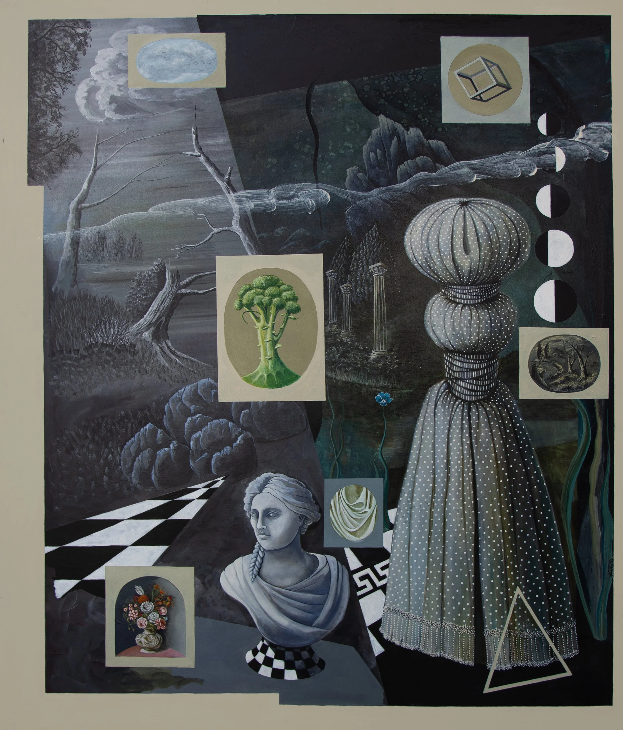 Broken Thoughts Re-Aligned 150x180cm 2026